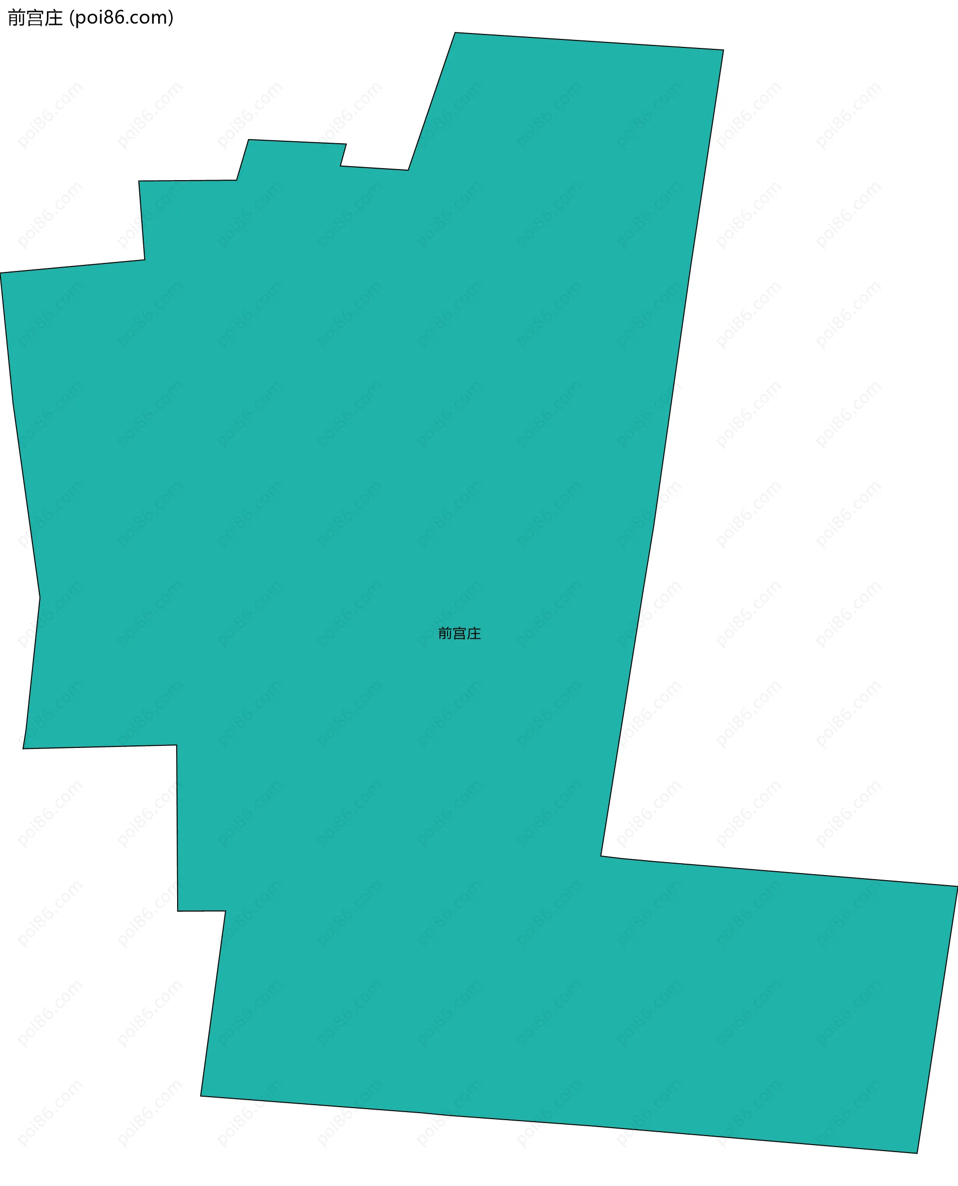 前宫庄边界地图