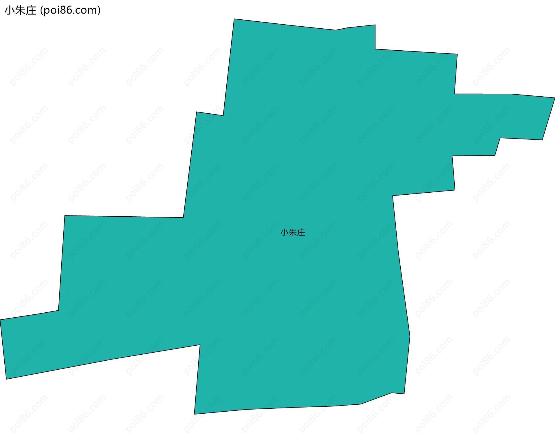 小朱庄边界地图
