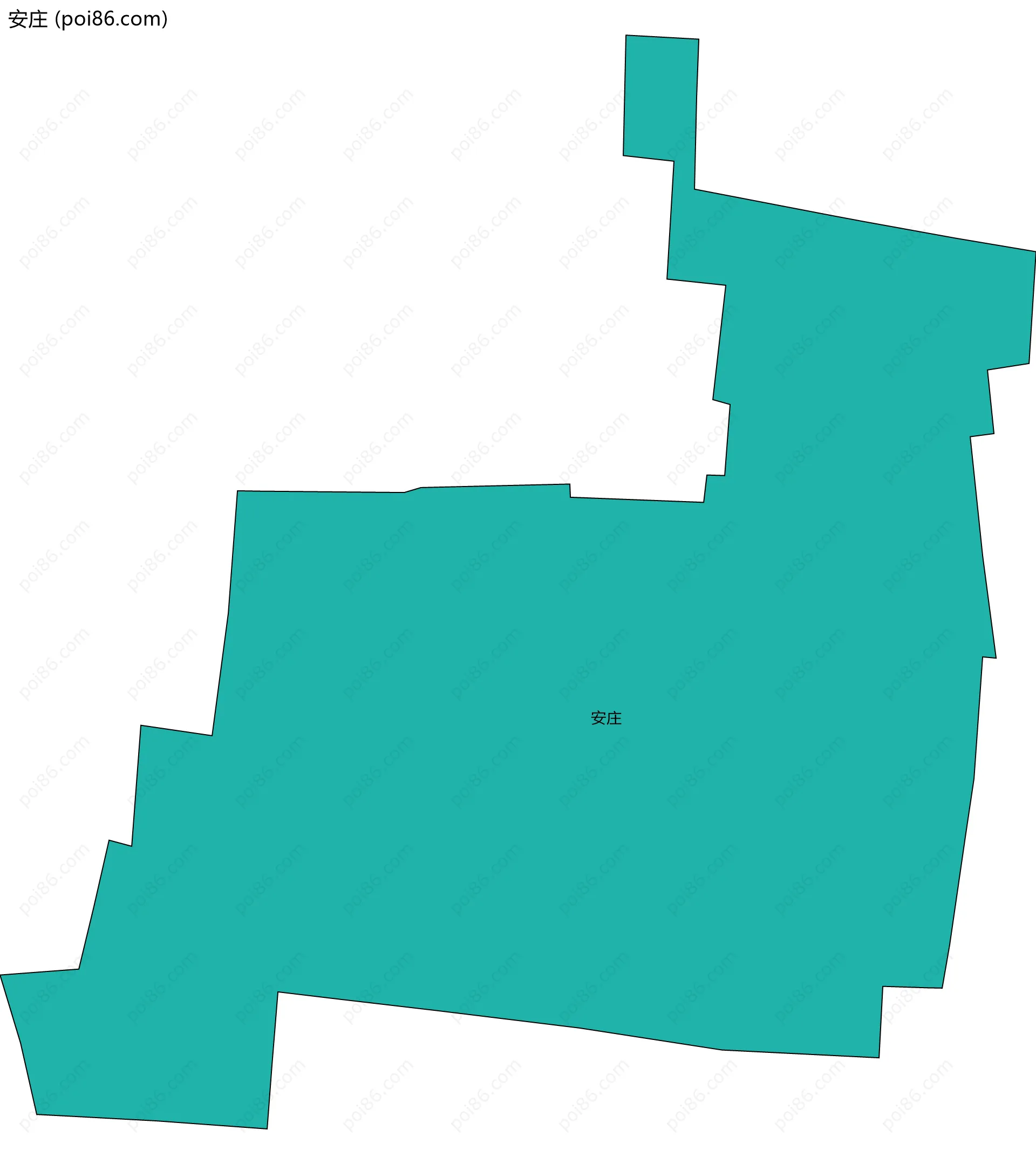 安庄边界地图