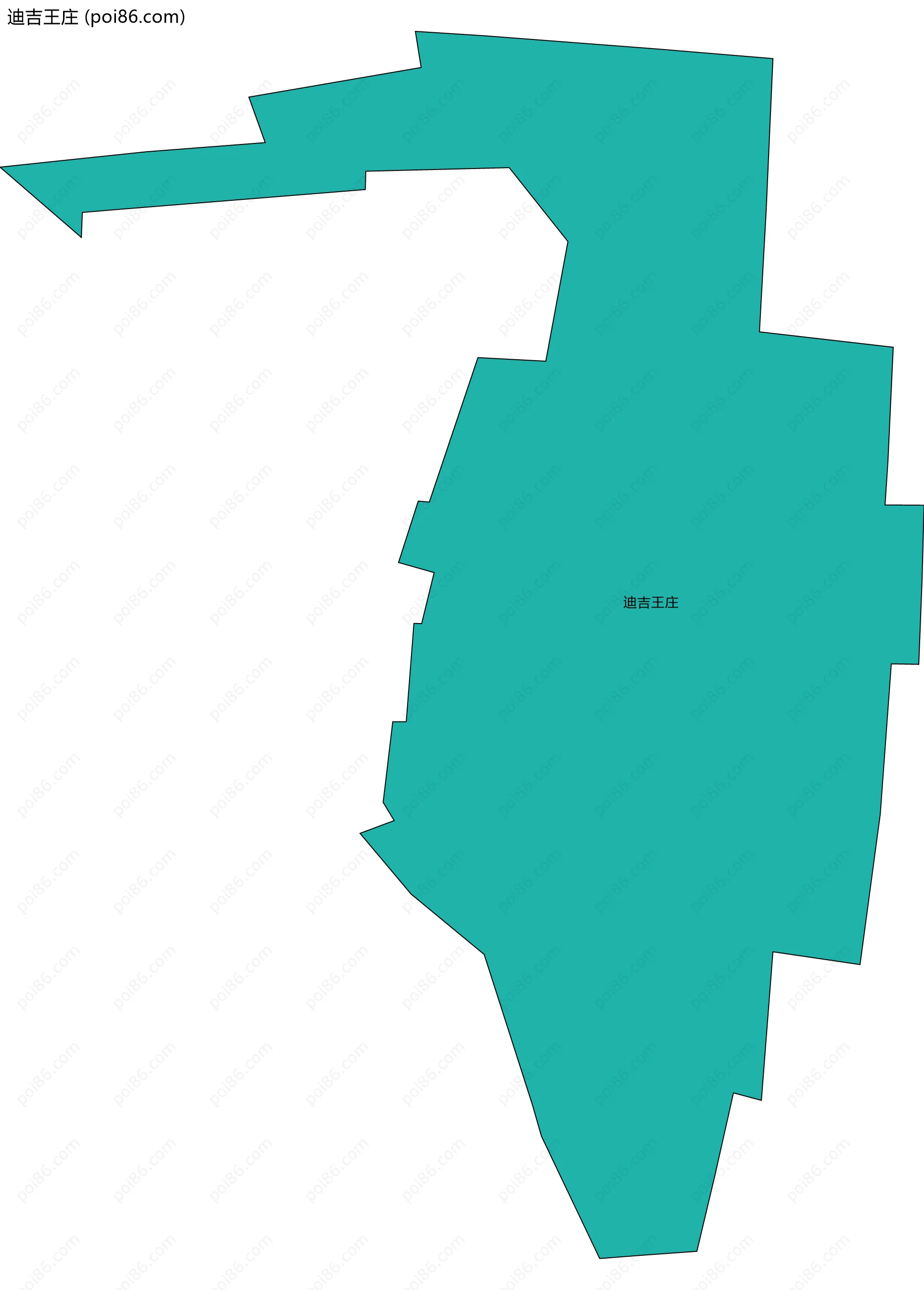迪吉王庄边界地图