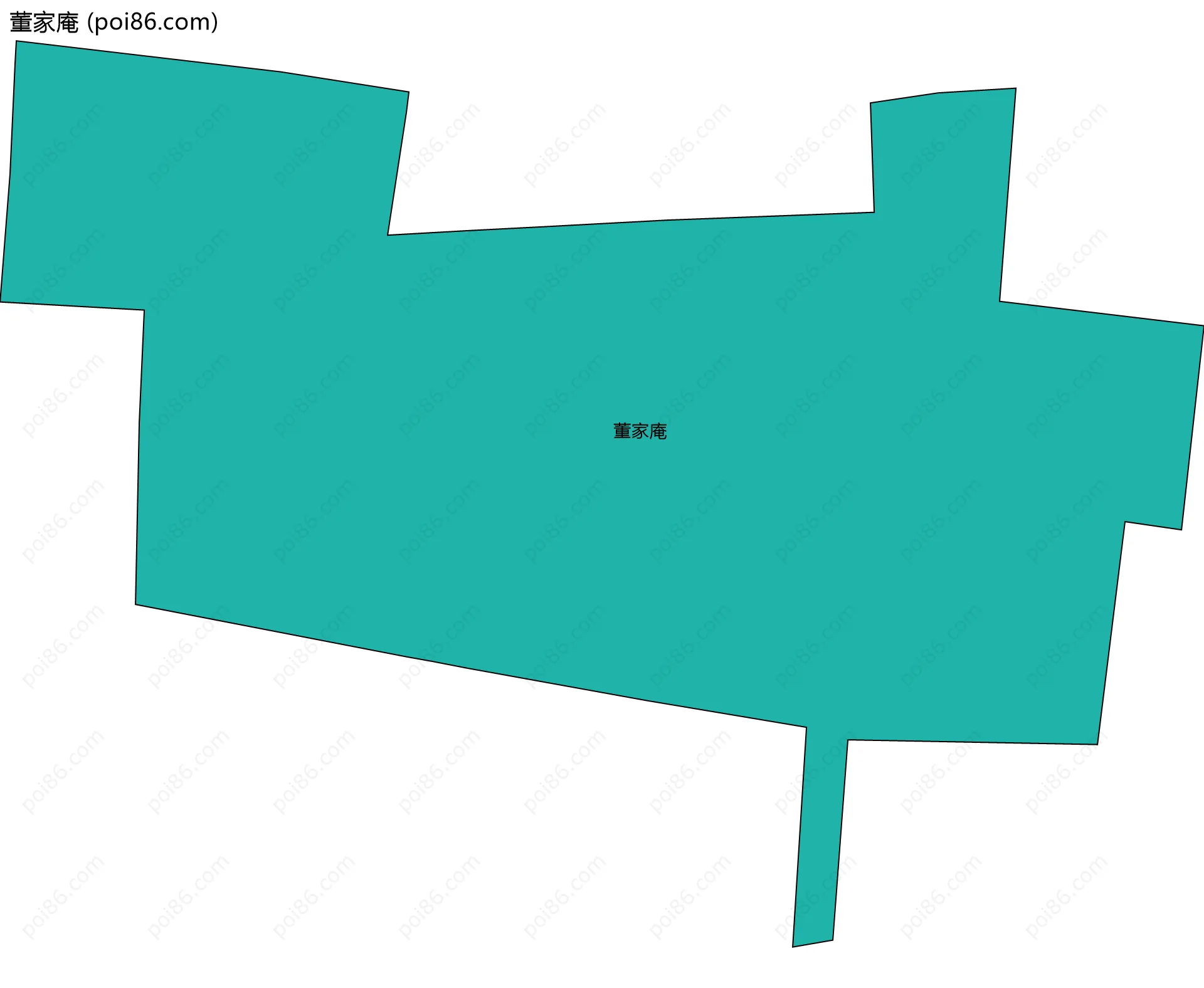 董家庵边界地图