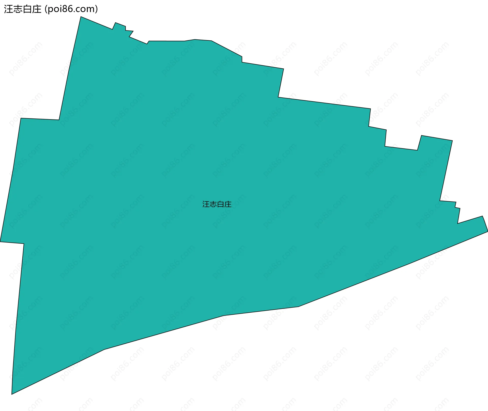 汪志白庄边界地图