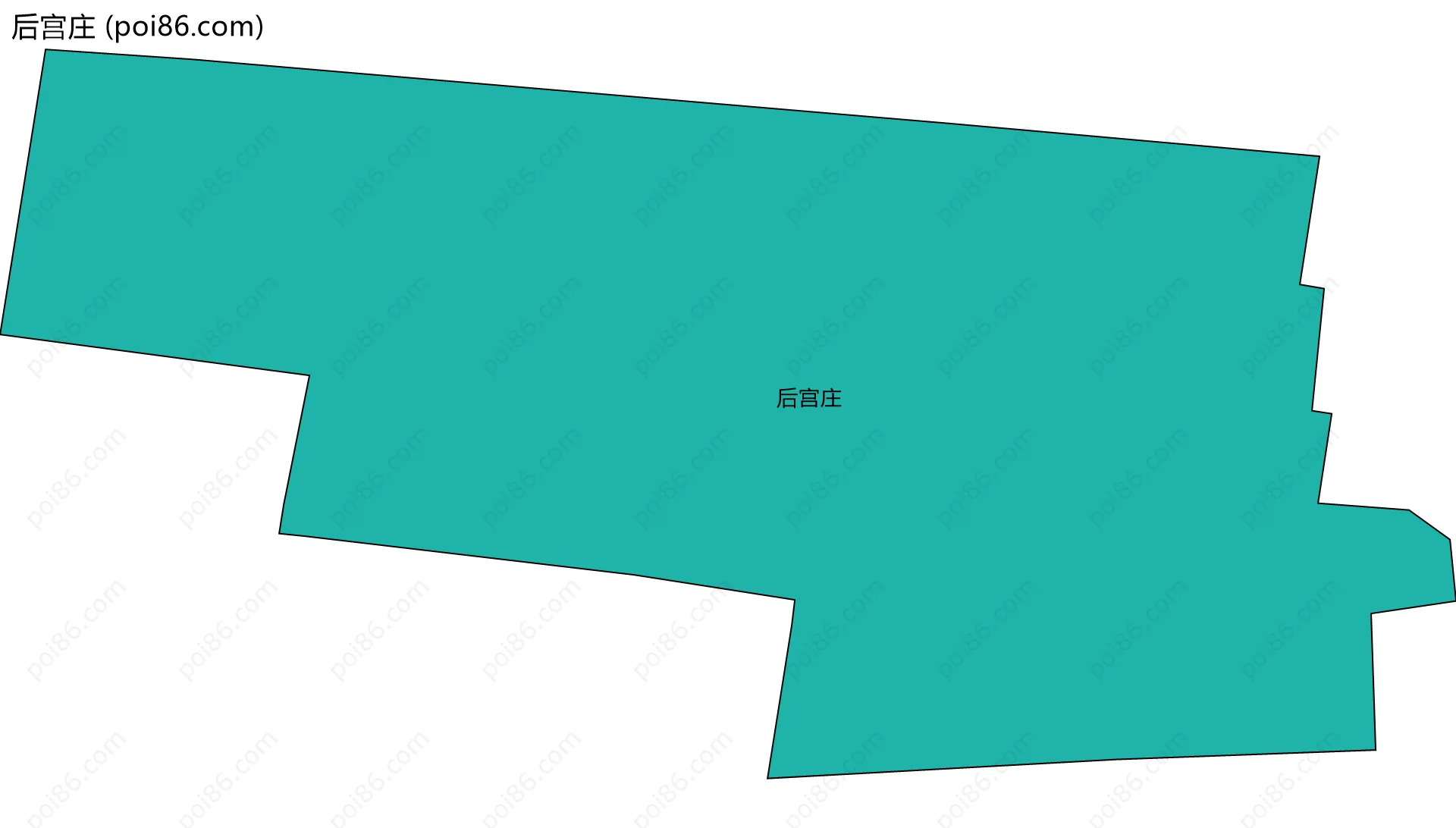 后宫庄边界地图