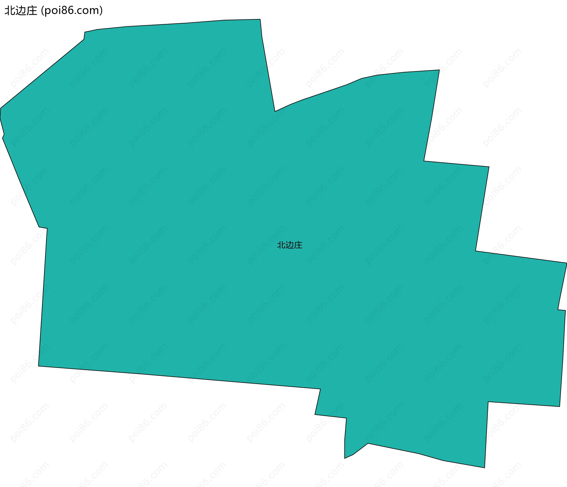 北边庄边界地图
