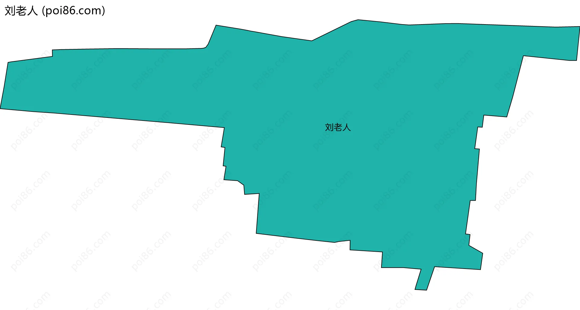 刘老人边界地图