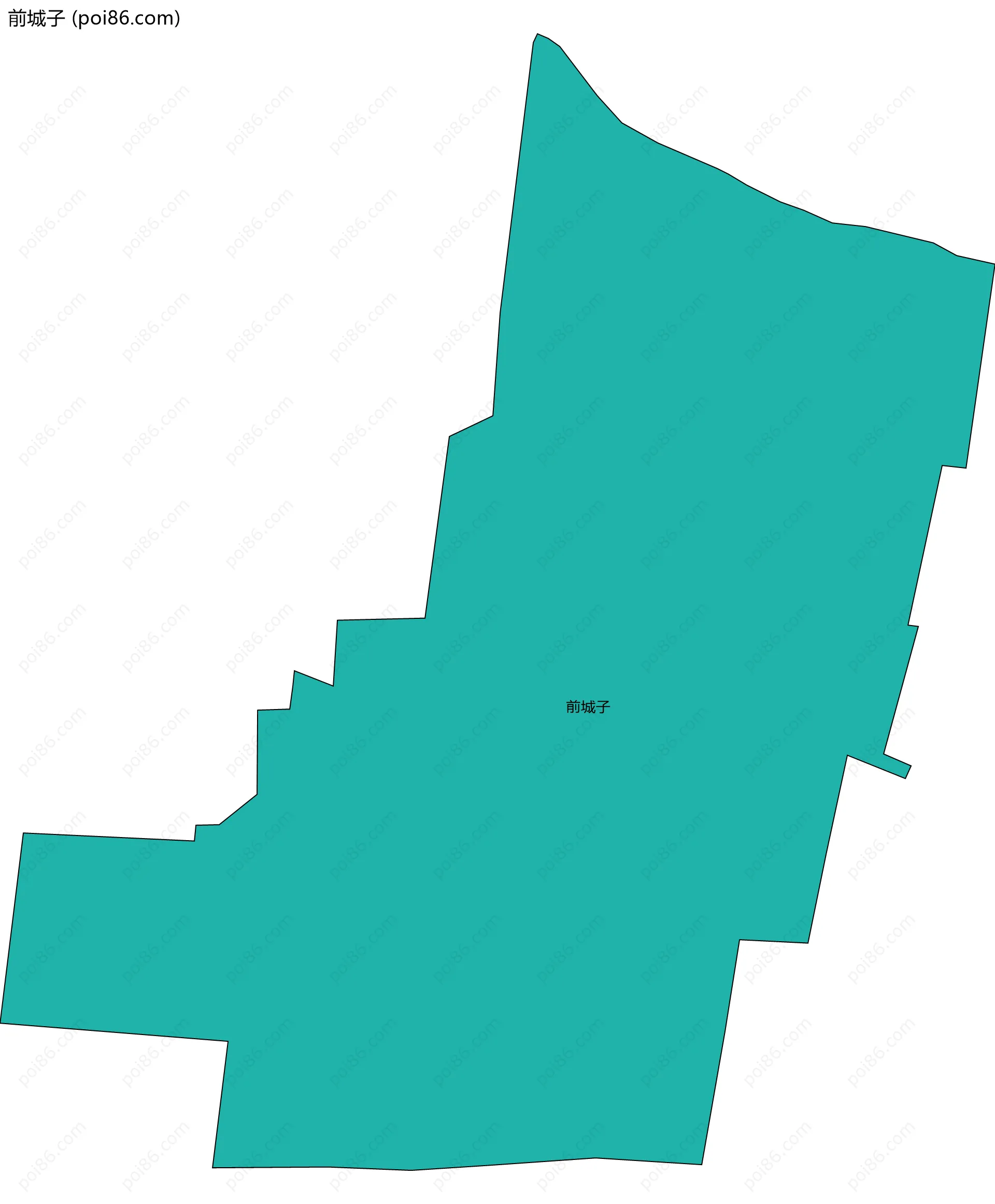 前城子边界地图