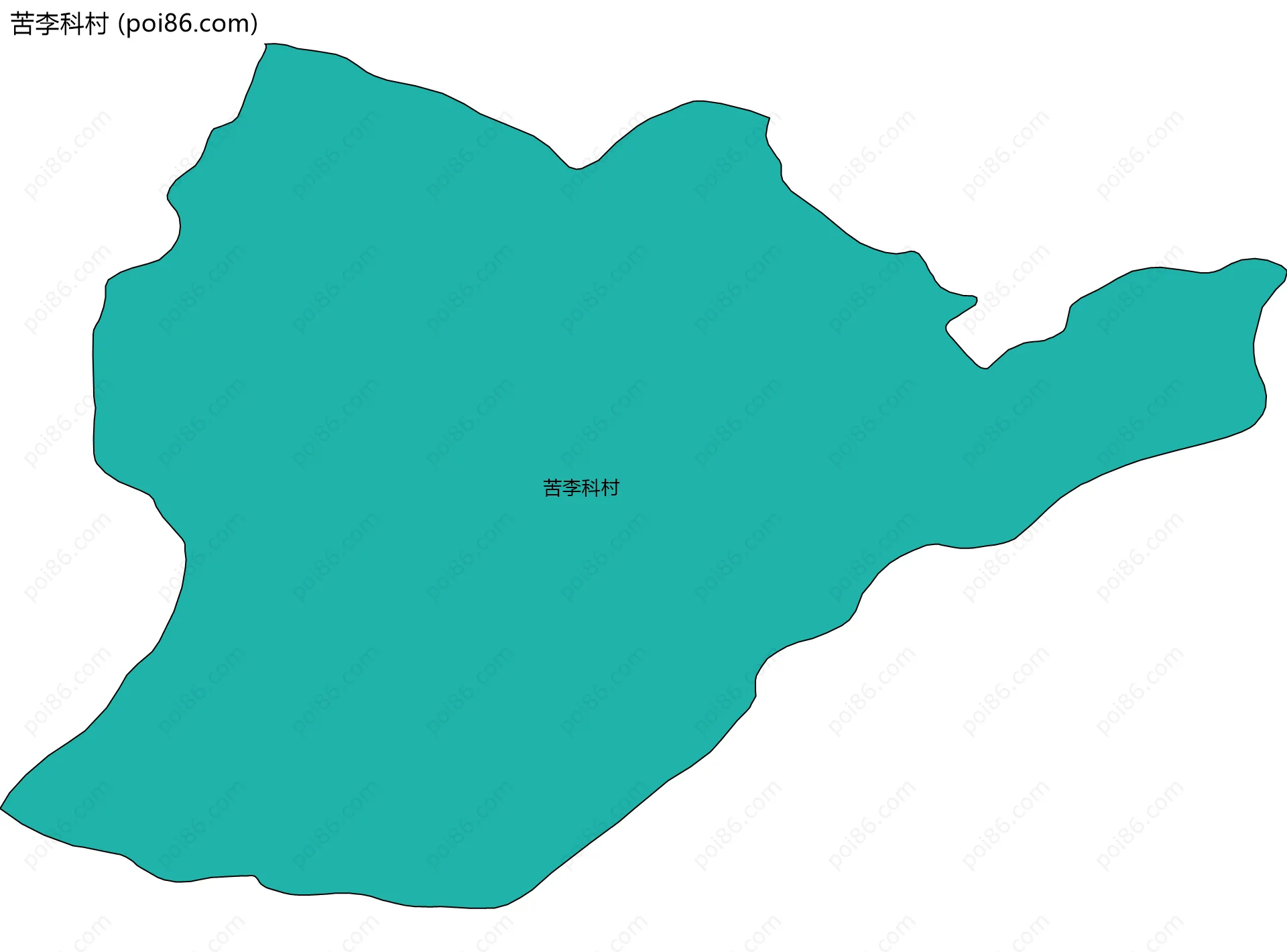 苦李科村边界地图