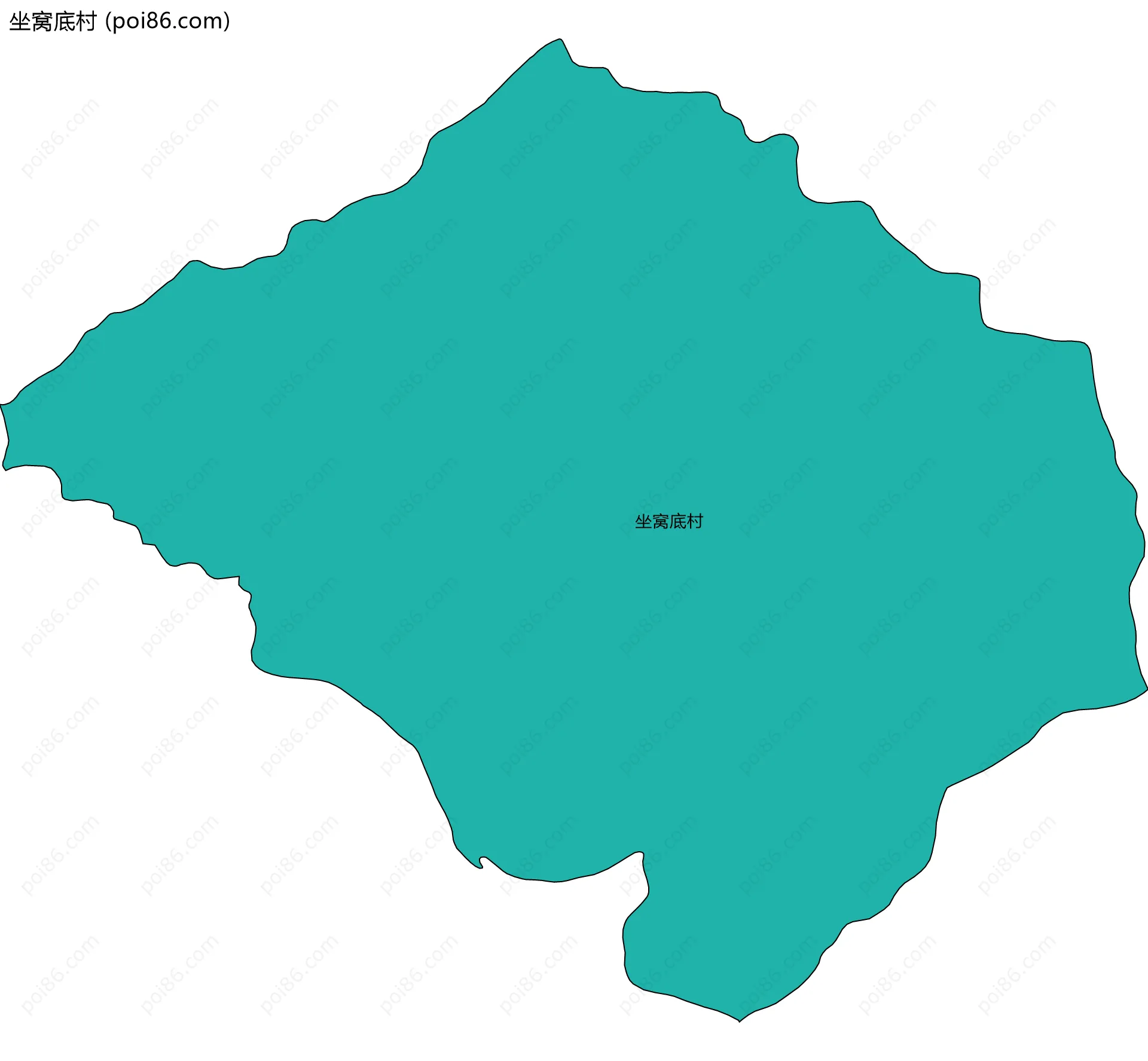 坐窝底村边界地图