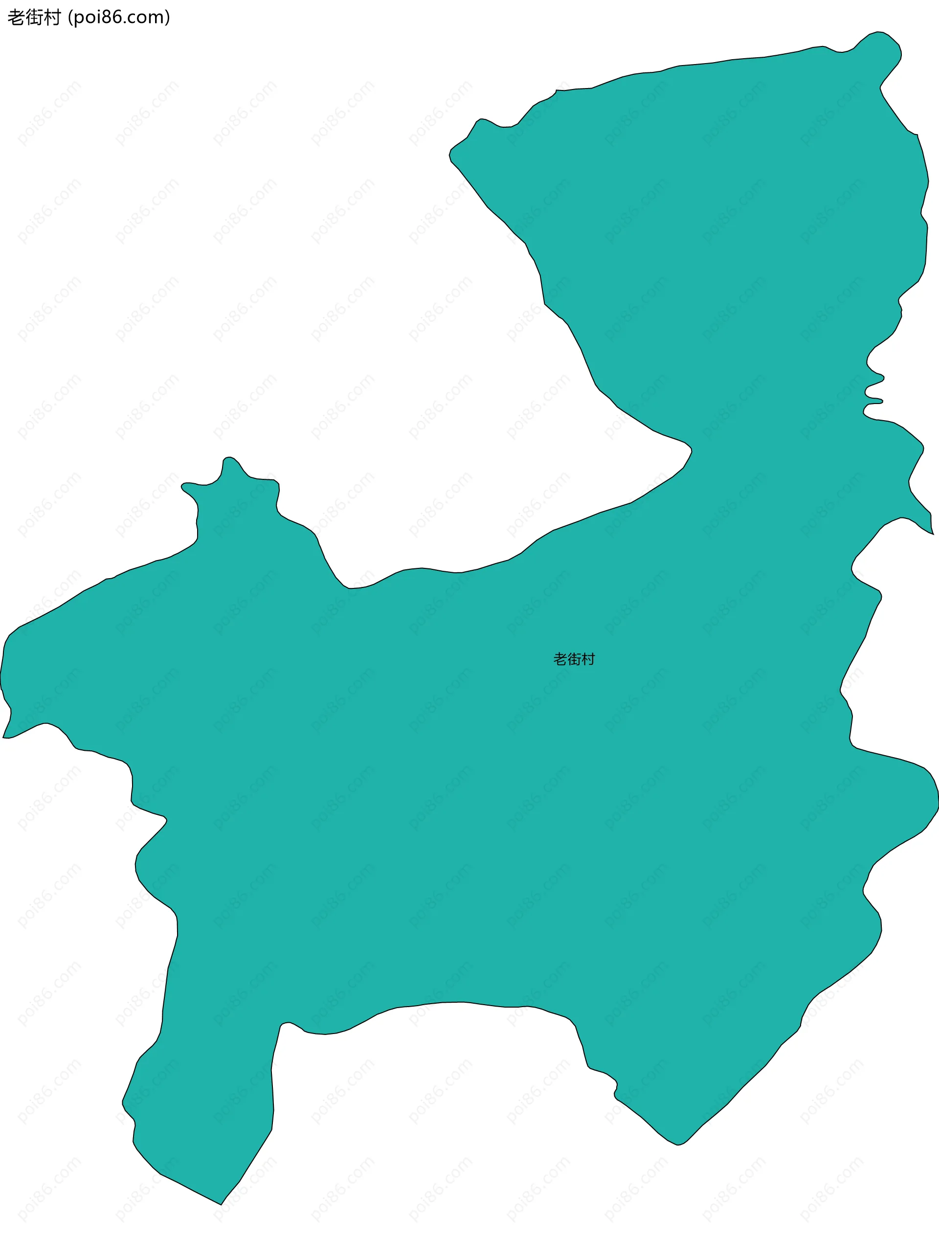 老街村边界地图