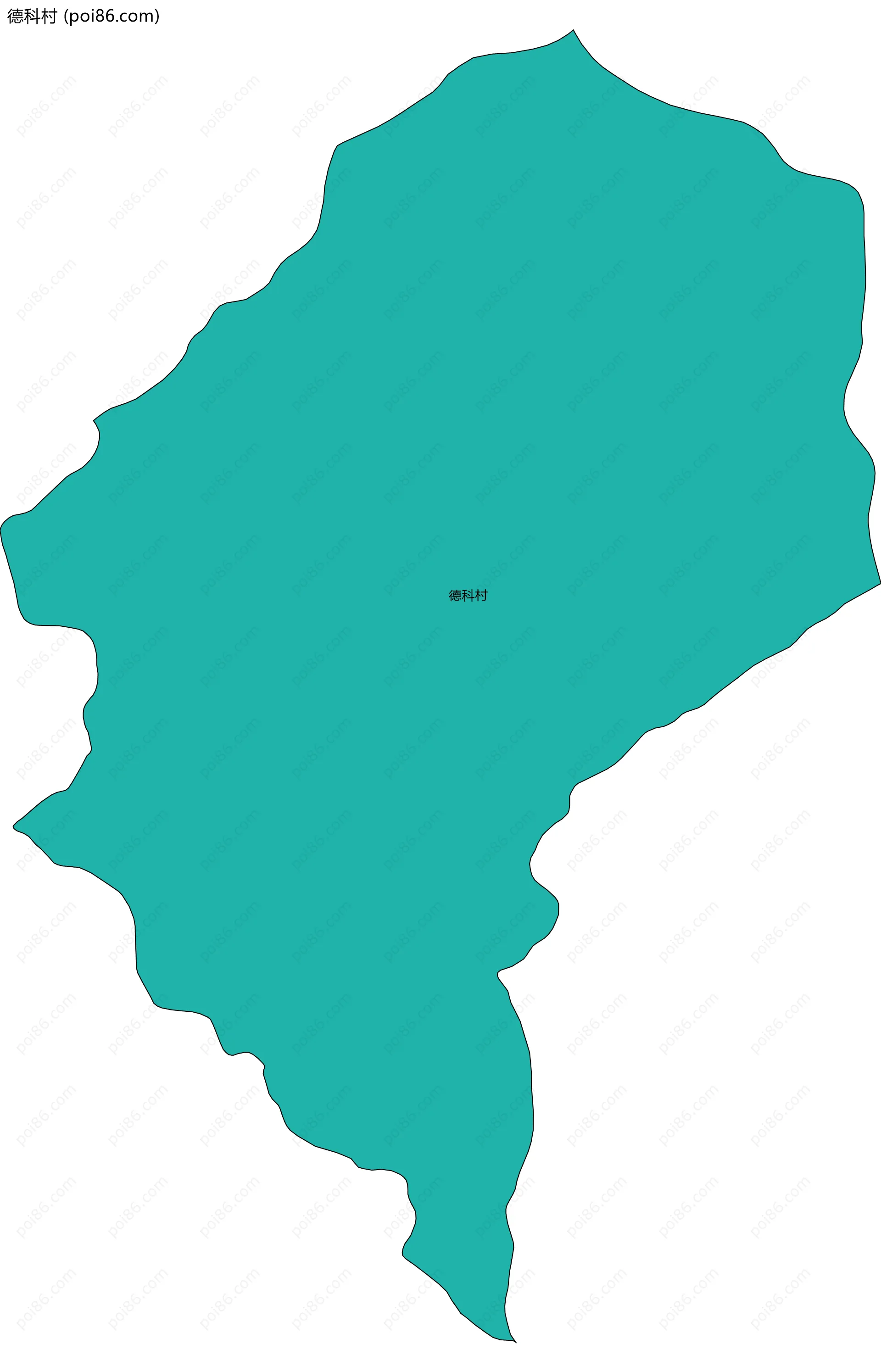 德科村边界地图