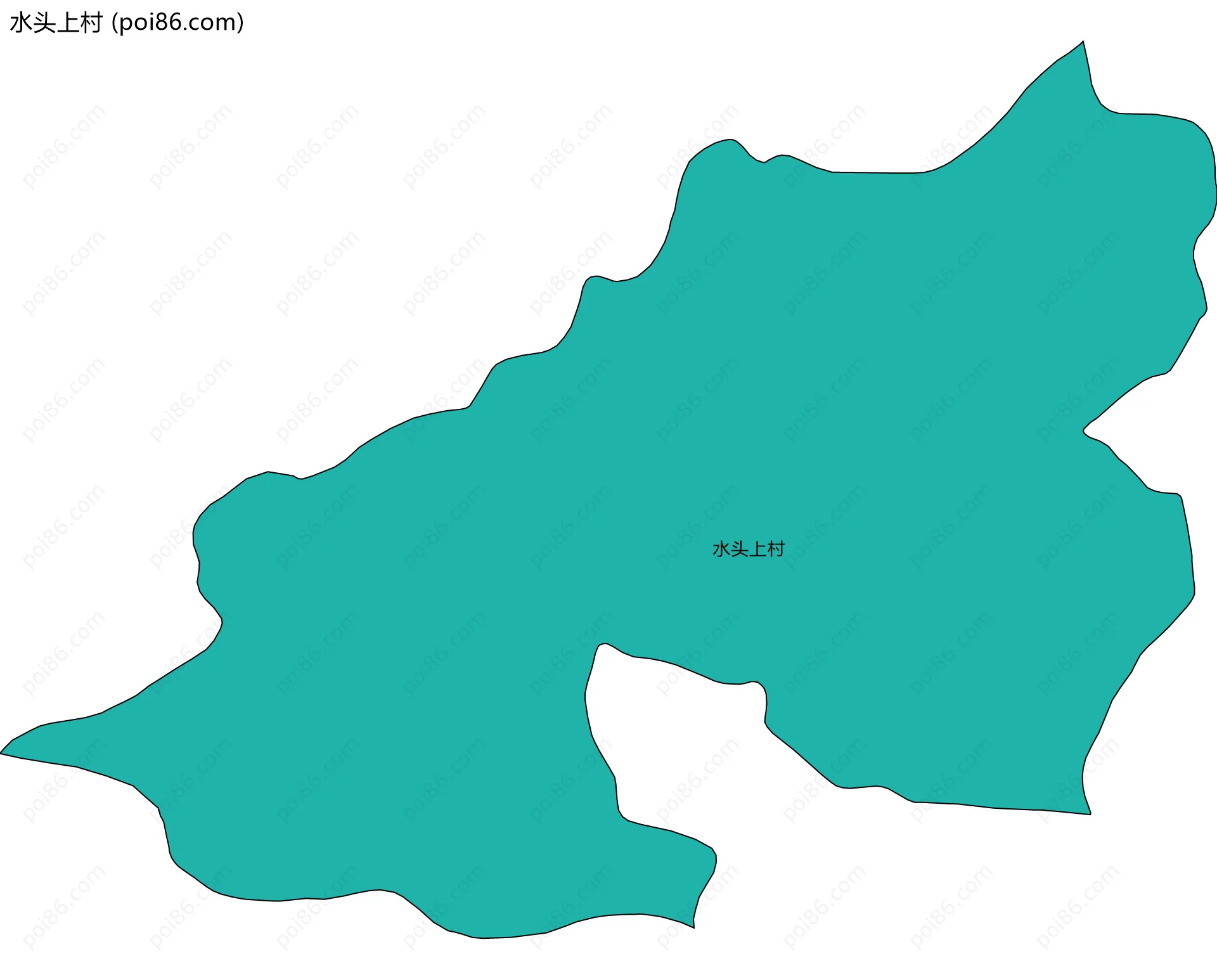 水头上村边界地图