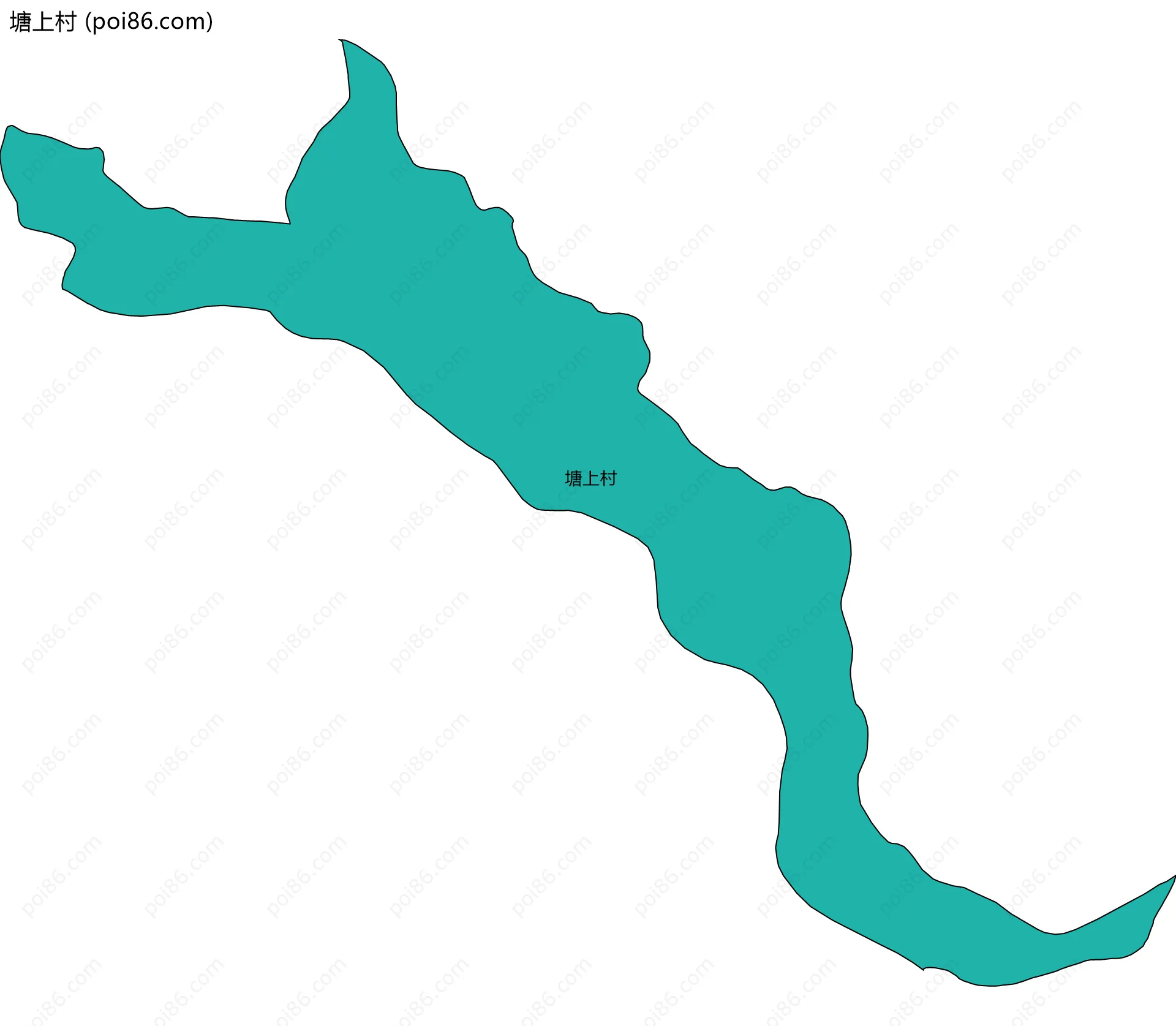 塘上村边界地图