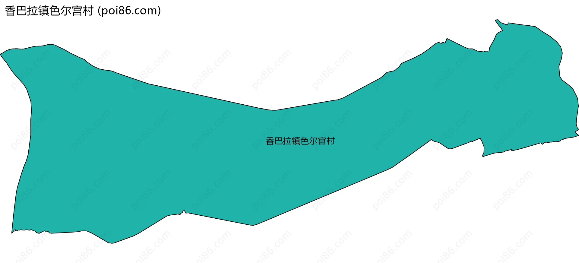 香巴拉镇色尔宫村边界地图