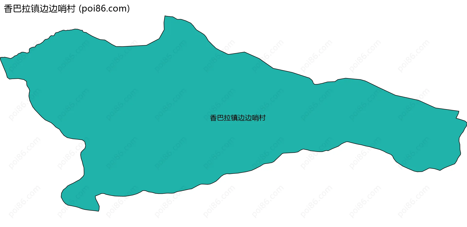 香巴拉镇边边哨村边界地图