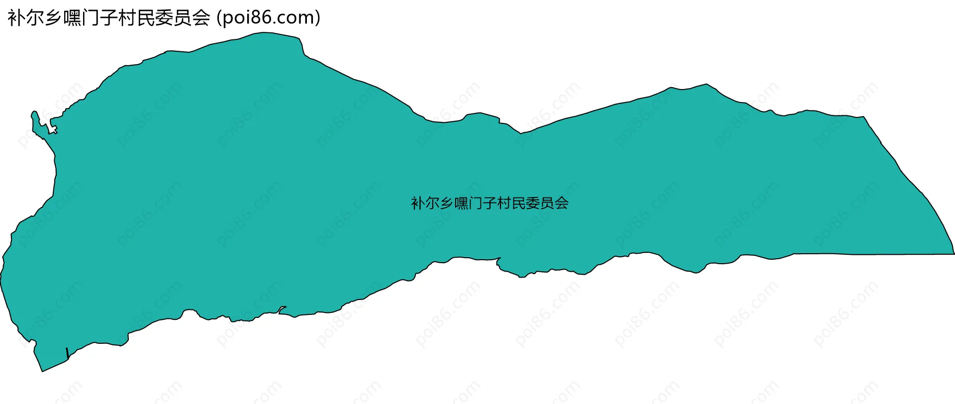 补尔乡嘿门子村民委员会边界地图