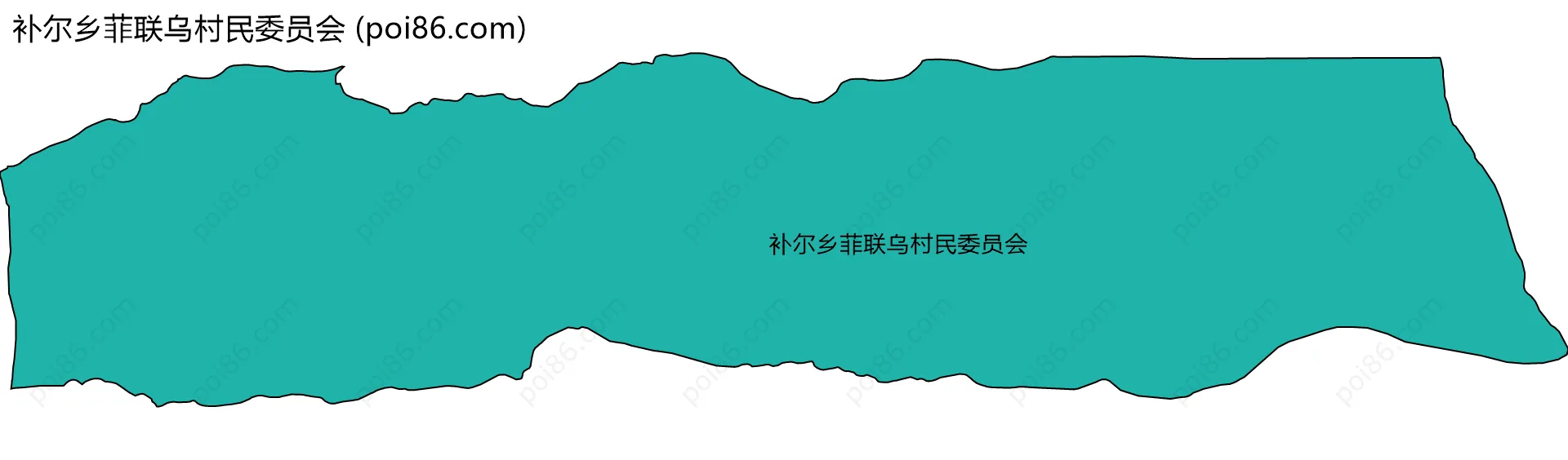 补尔乡菲联乌村民委员会边界地图