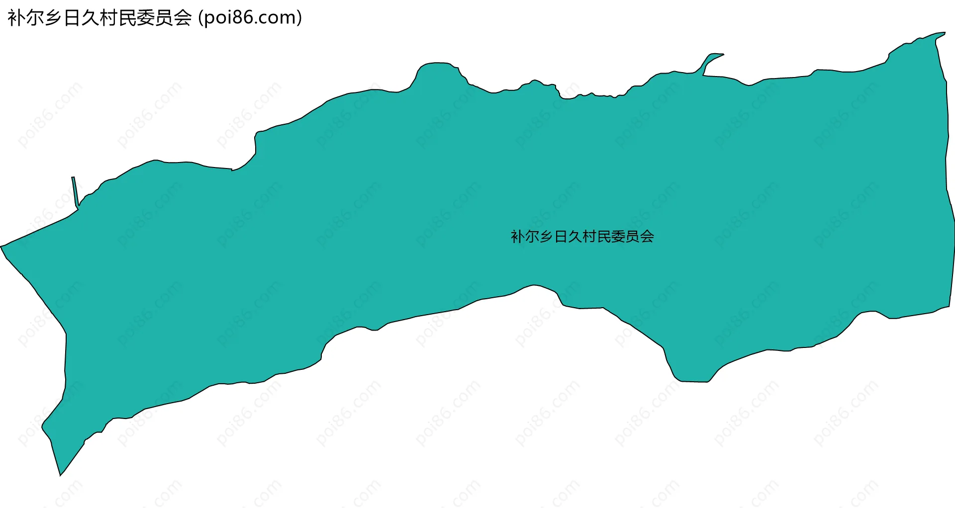 补尔乡日久村民委员会边界地图