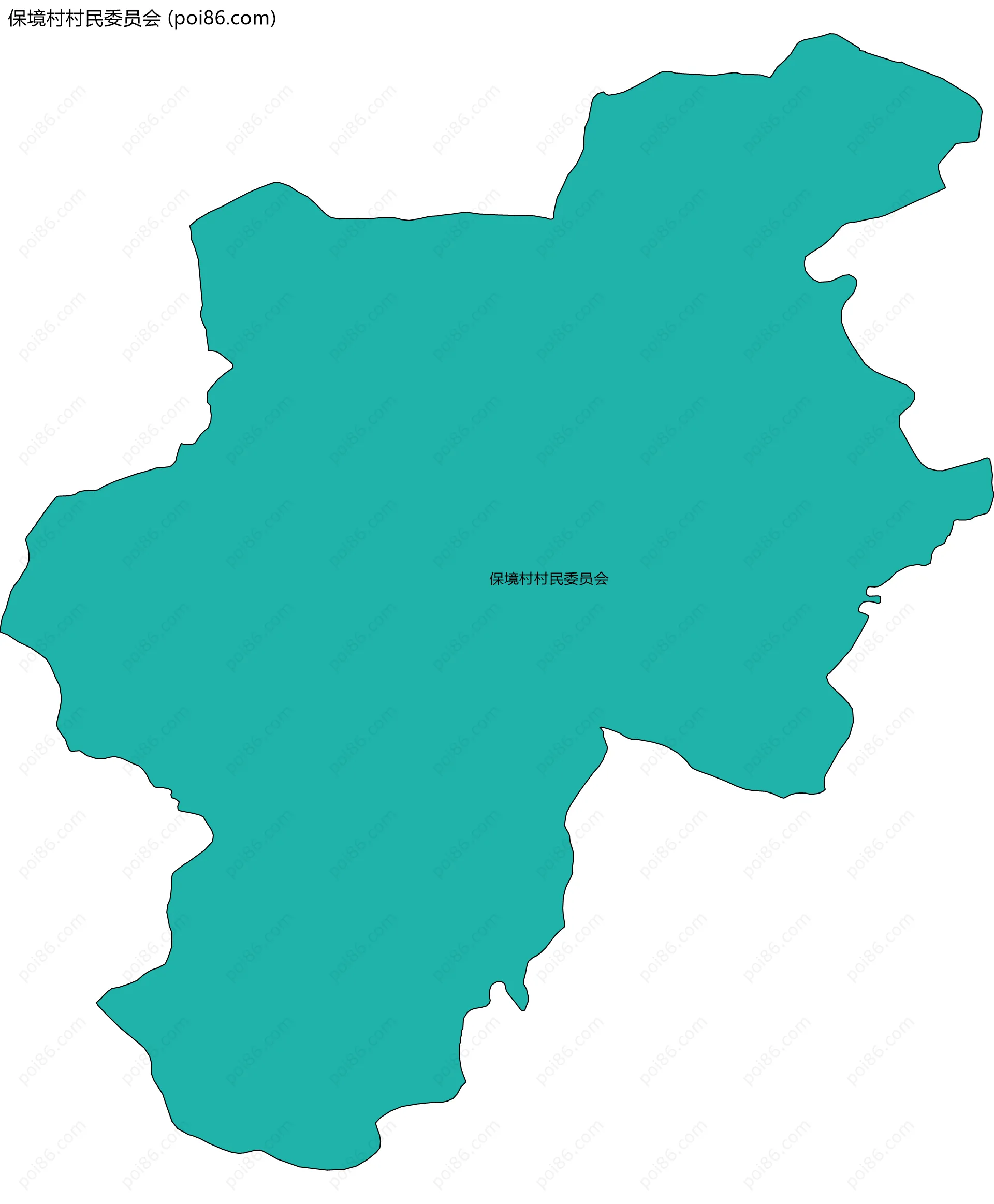 保境村村民委员会边界地图