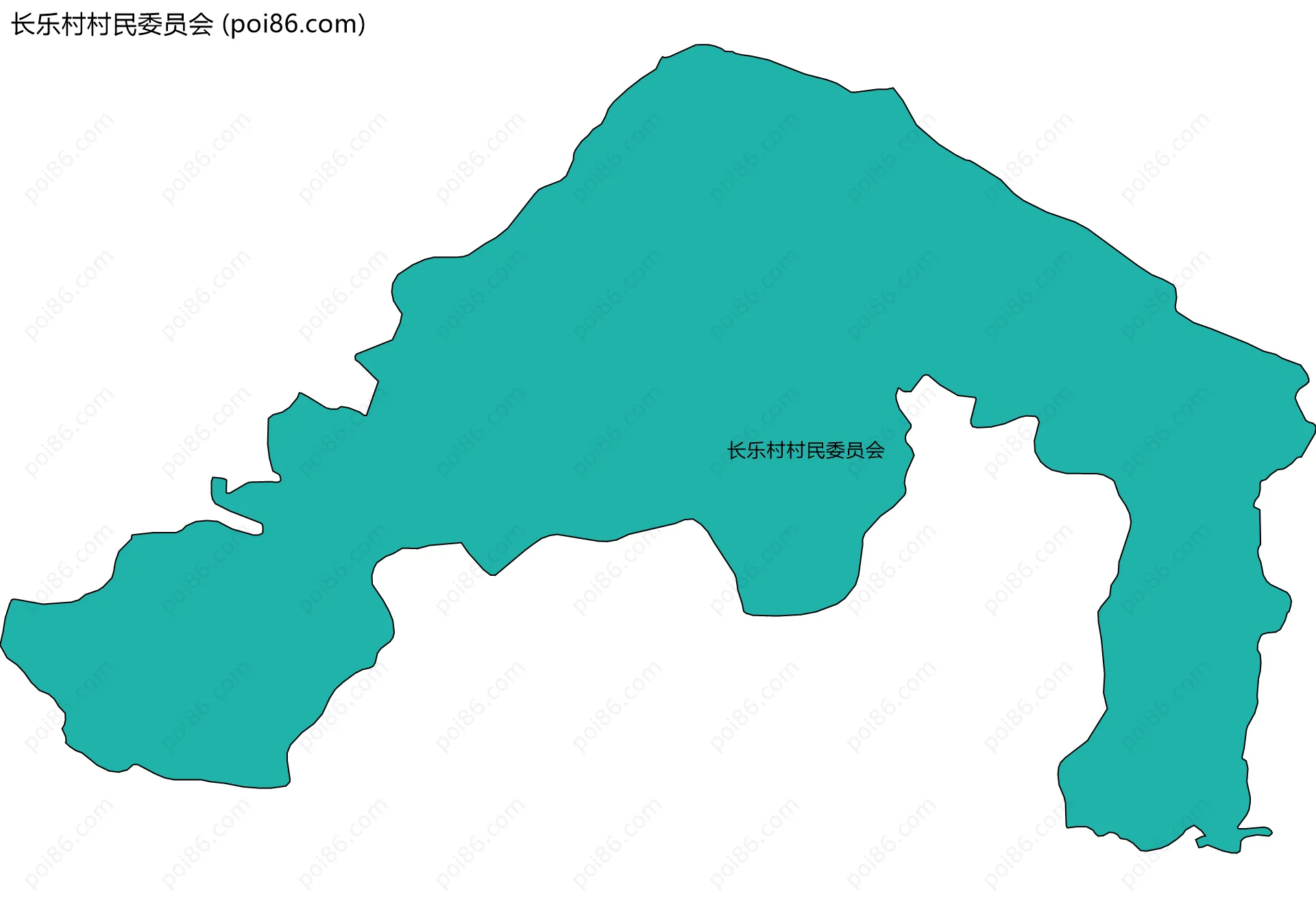 长乐村村民委员会边界地图
