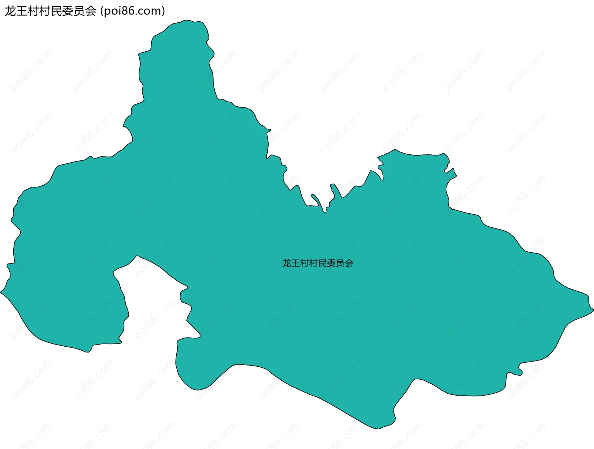 龙王村村民委员会边界地图