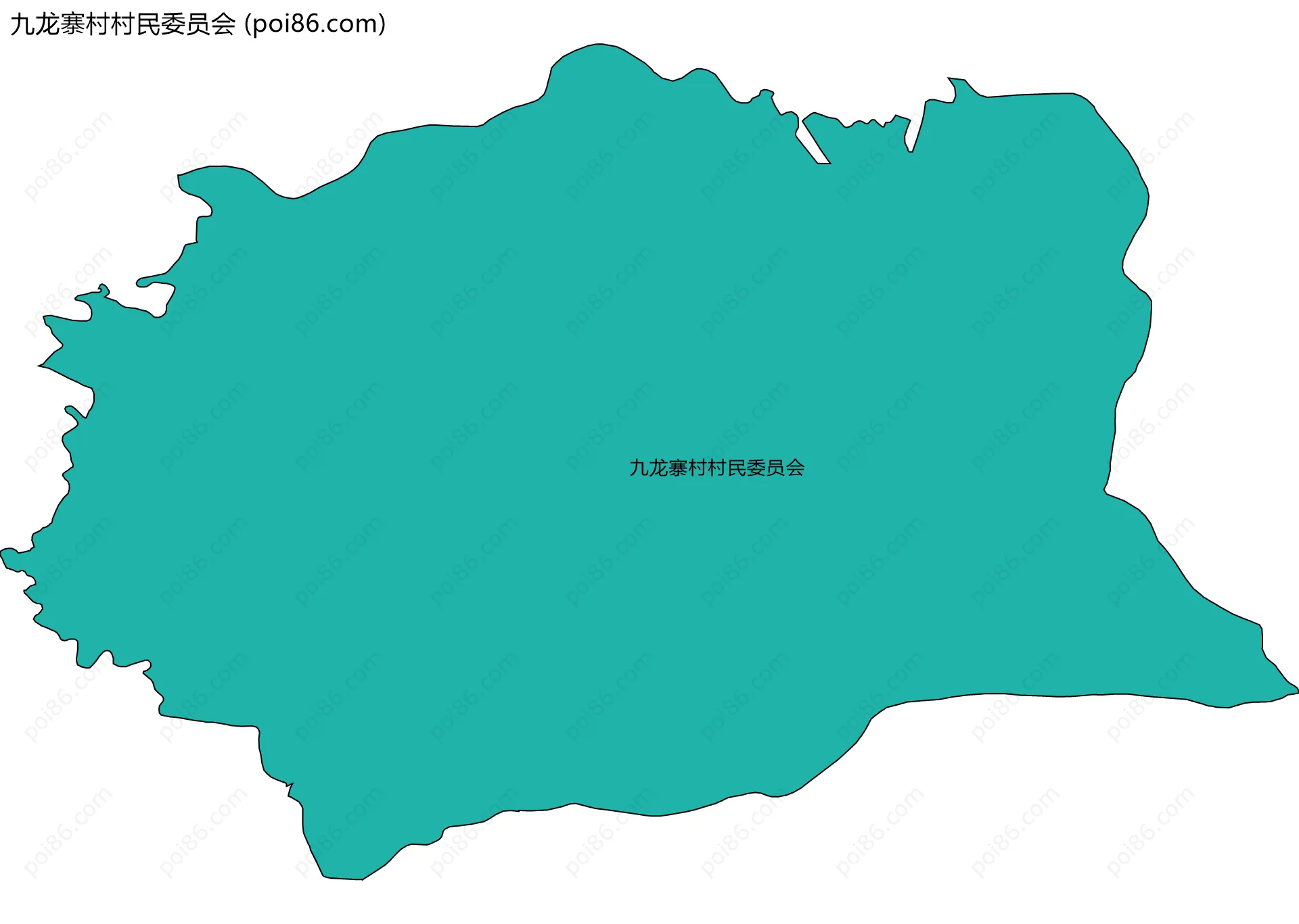 九龙寨村村民委员会边界地图