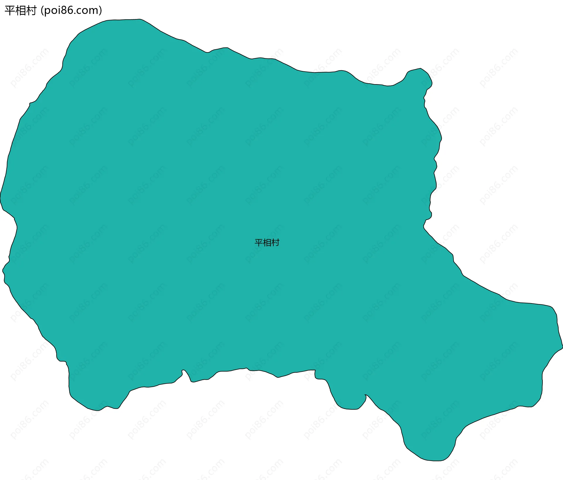 平相村边界地图