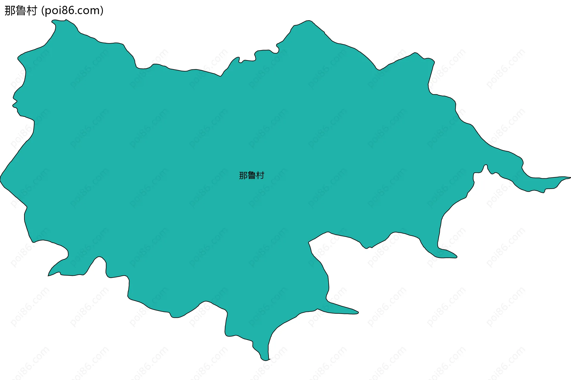 那鲁村边界地图