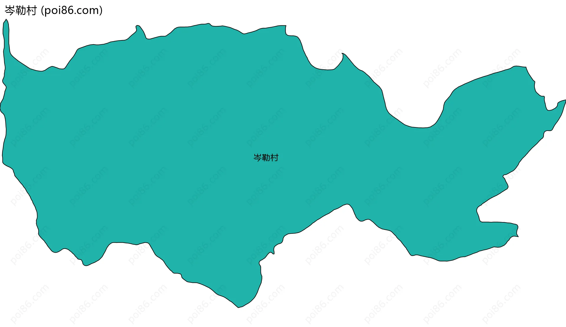 岑勒村边界地图