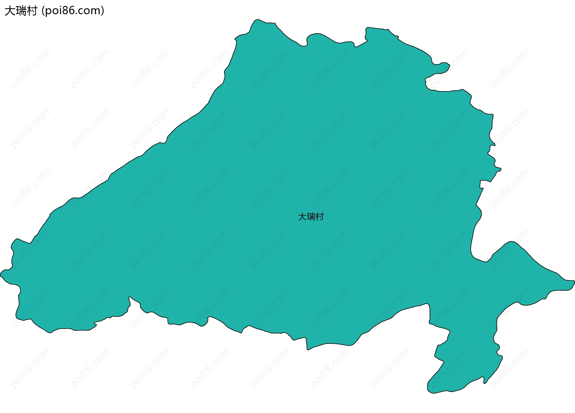 大瑞村边界地图