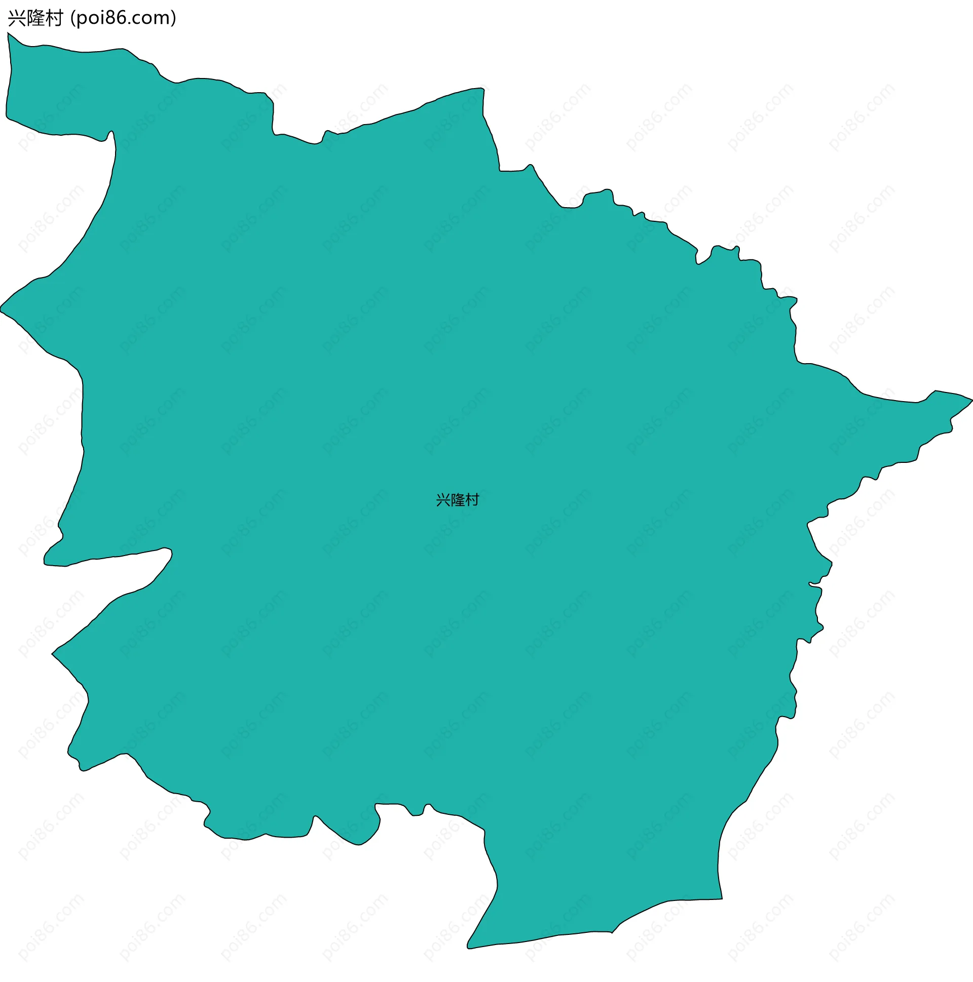 兴隆村边界地图