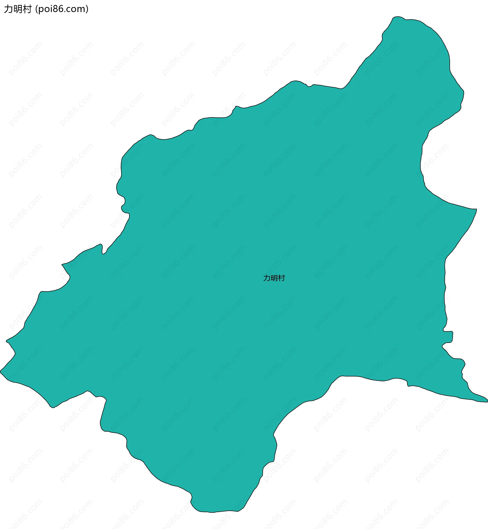 力明村边界地图