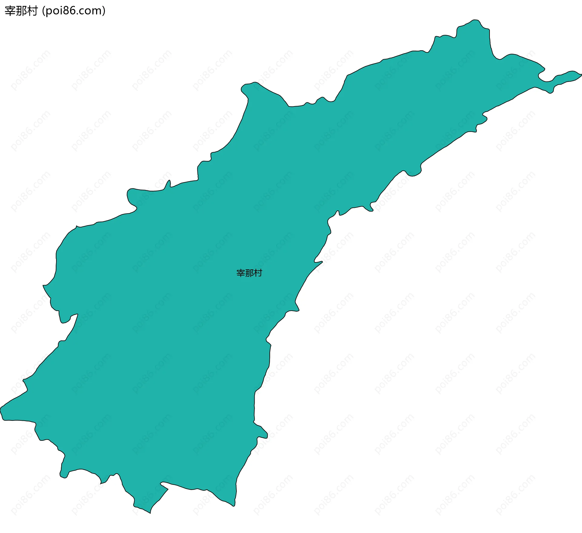 宰那村边界地图