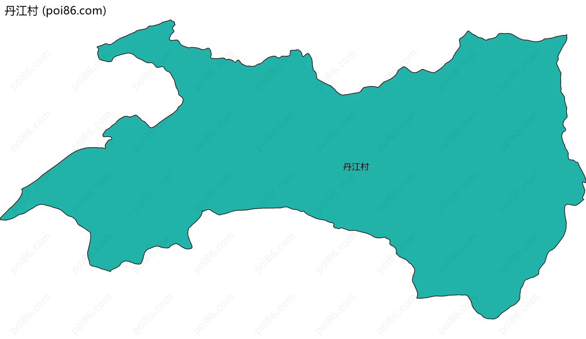 丹江村边界地图