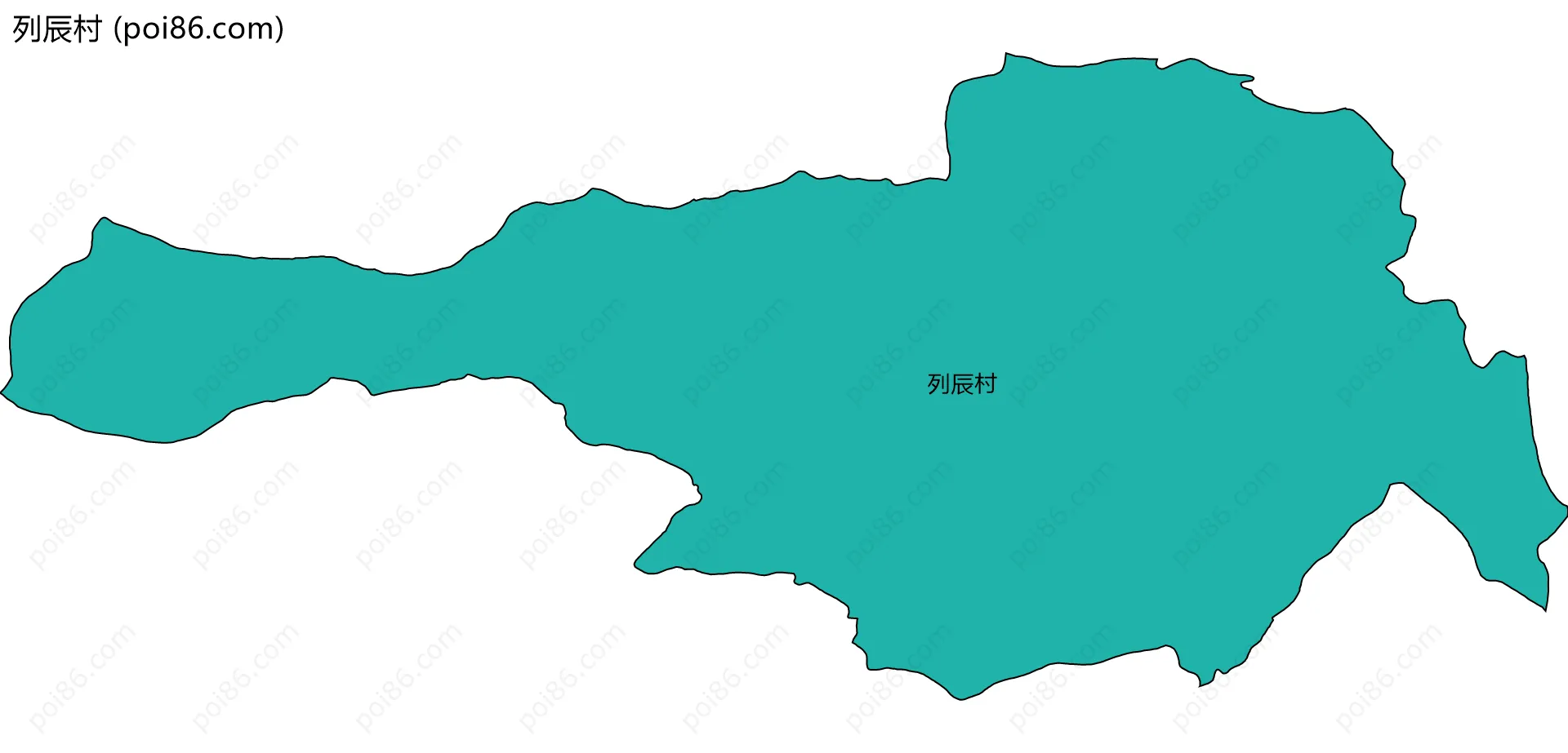 列辰村边界地图