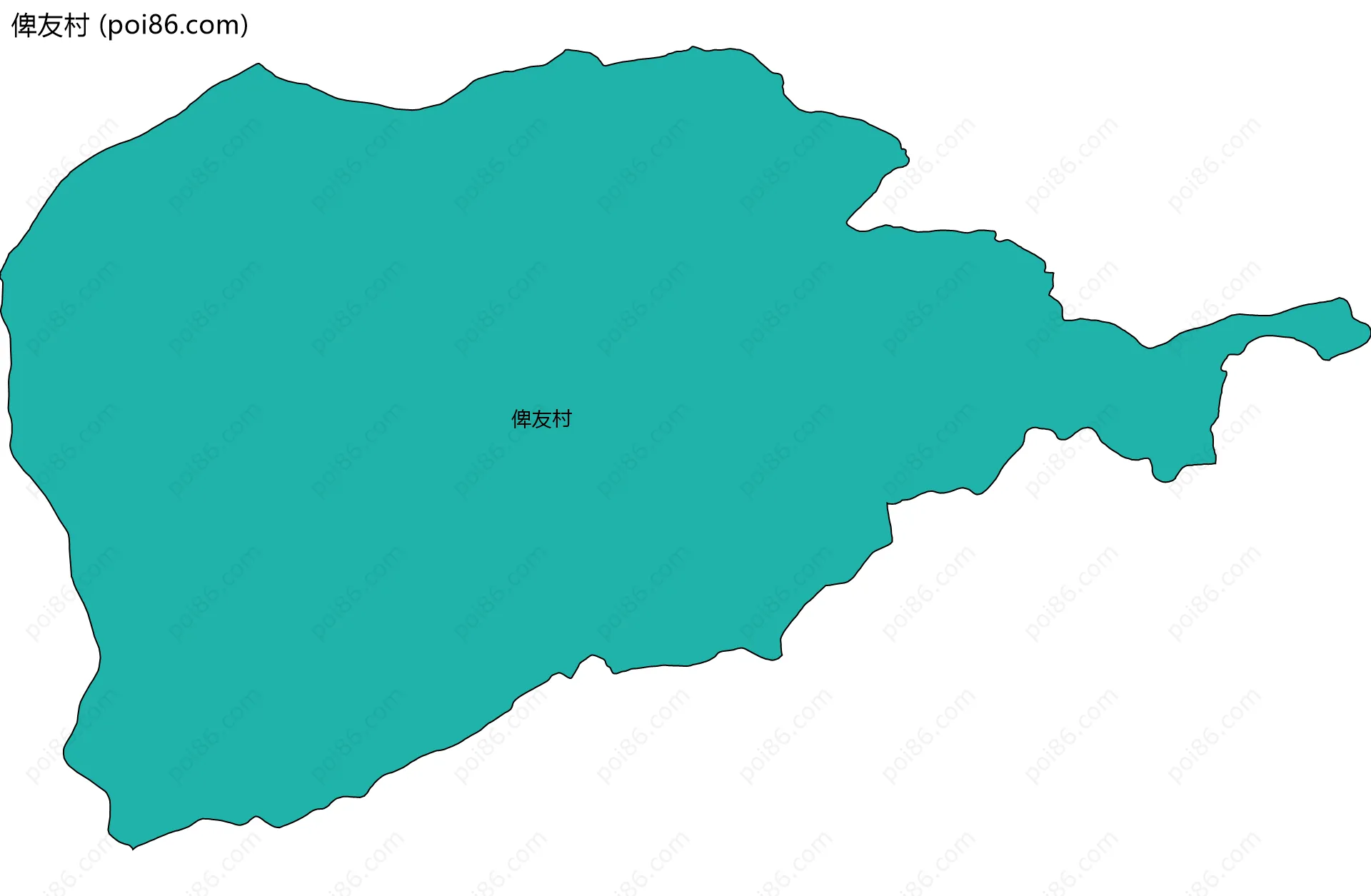 俾友村边界地图