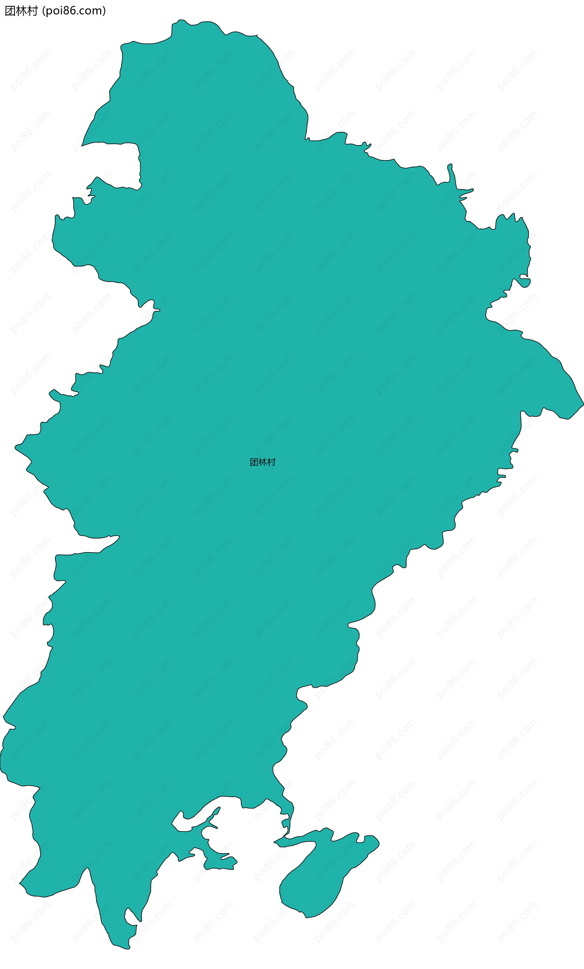 团林村边界地图