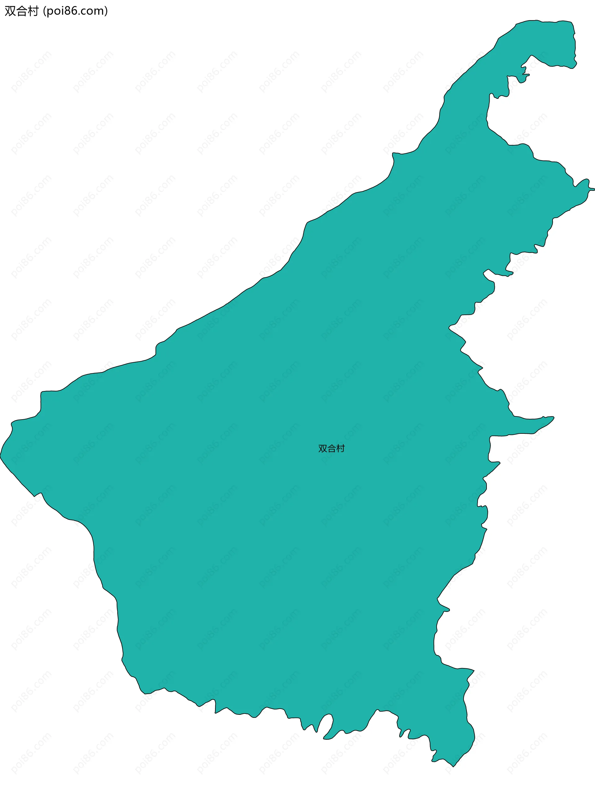 双合村边界地图