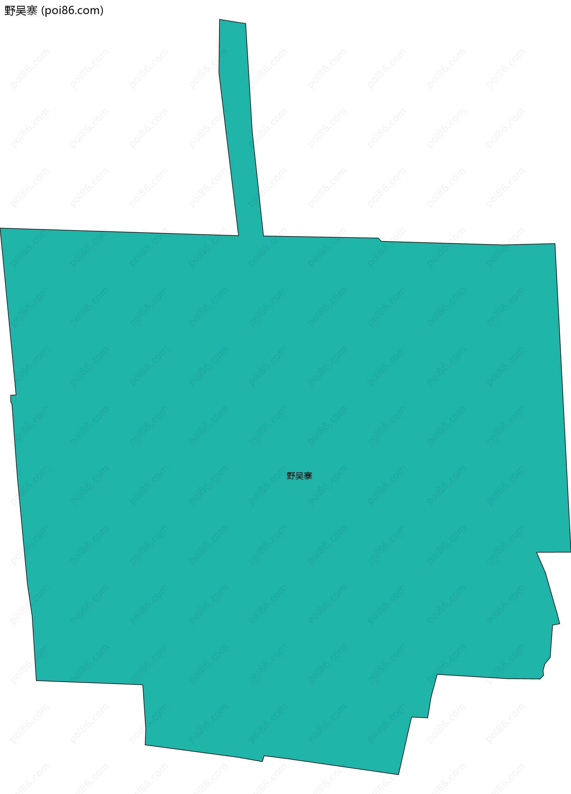 野吴寨边界地图