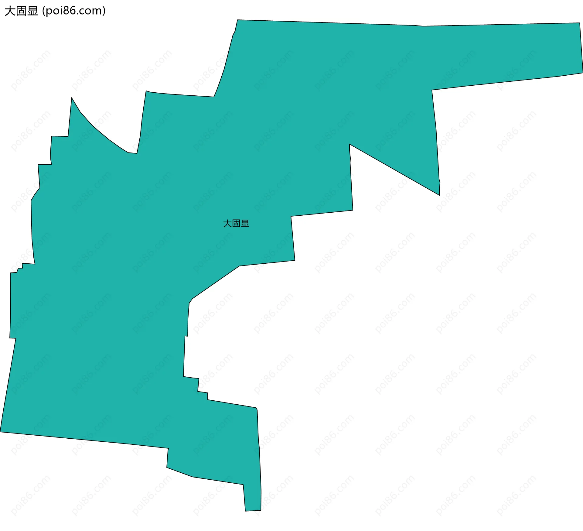 大固显边界地图