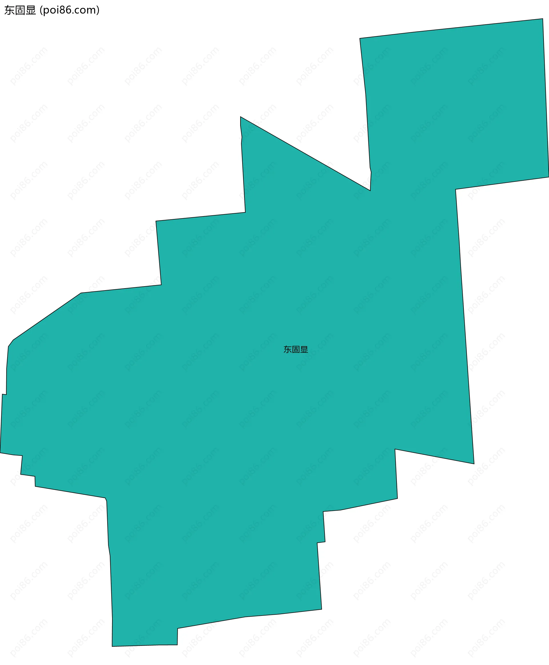 东固显边界地图