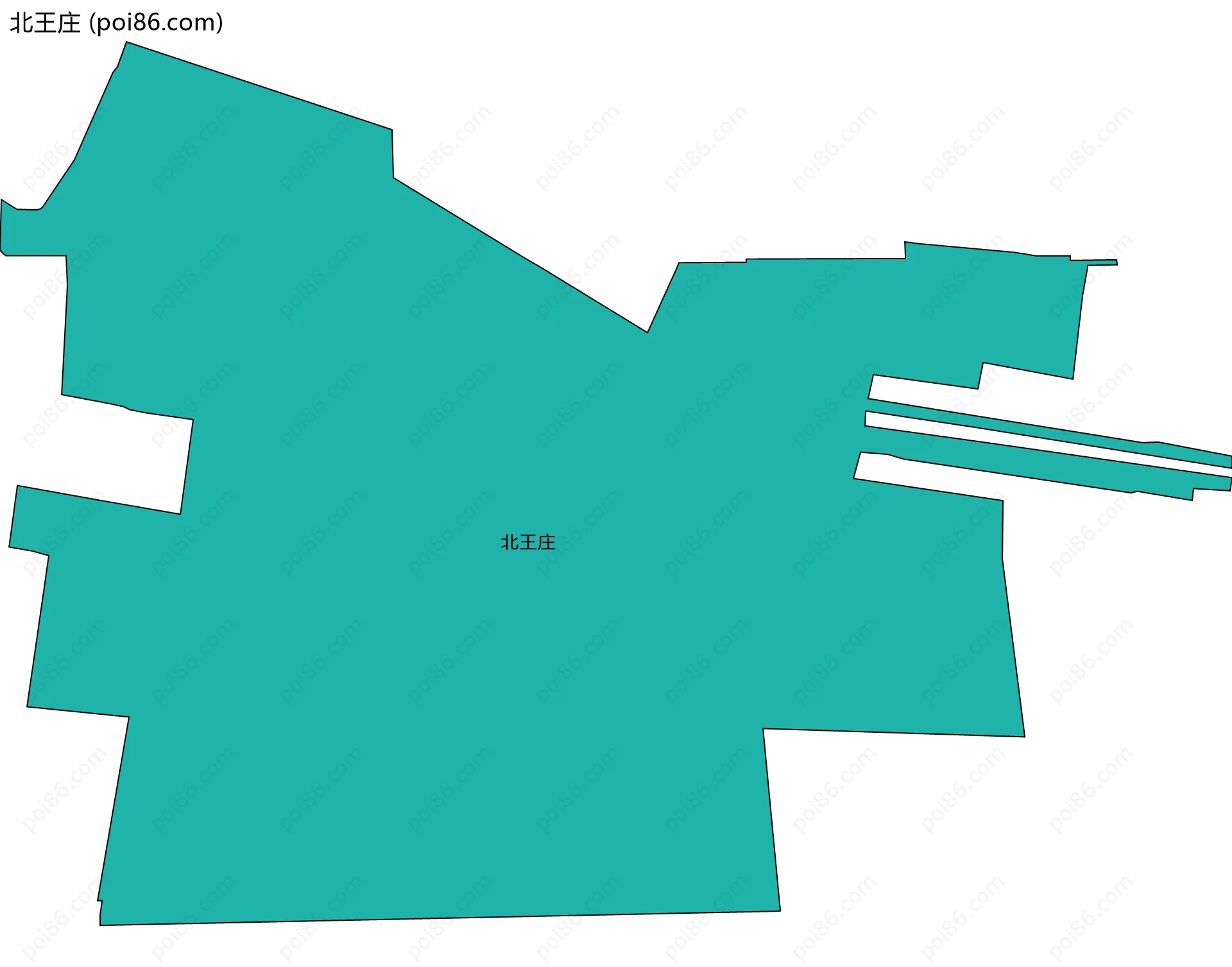 北王庄边界地图