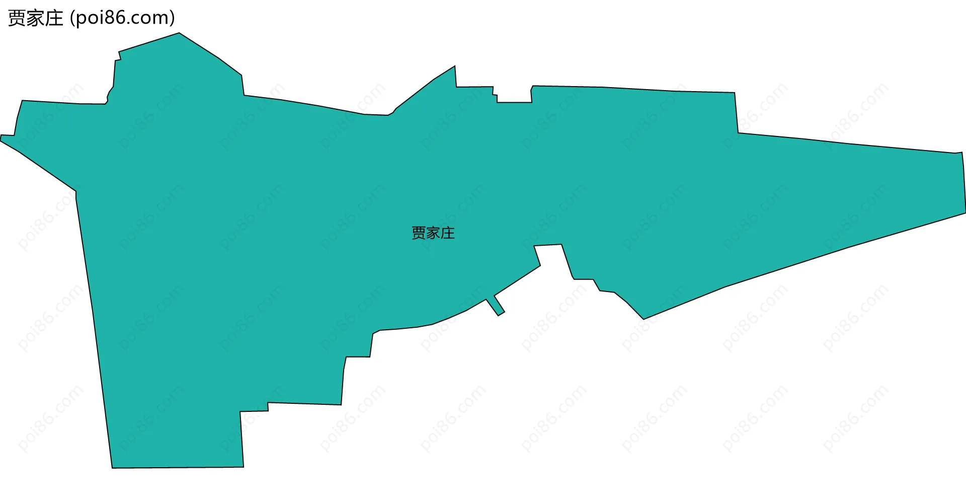 贾家庄边界地图