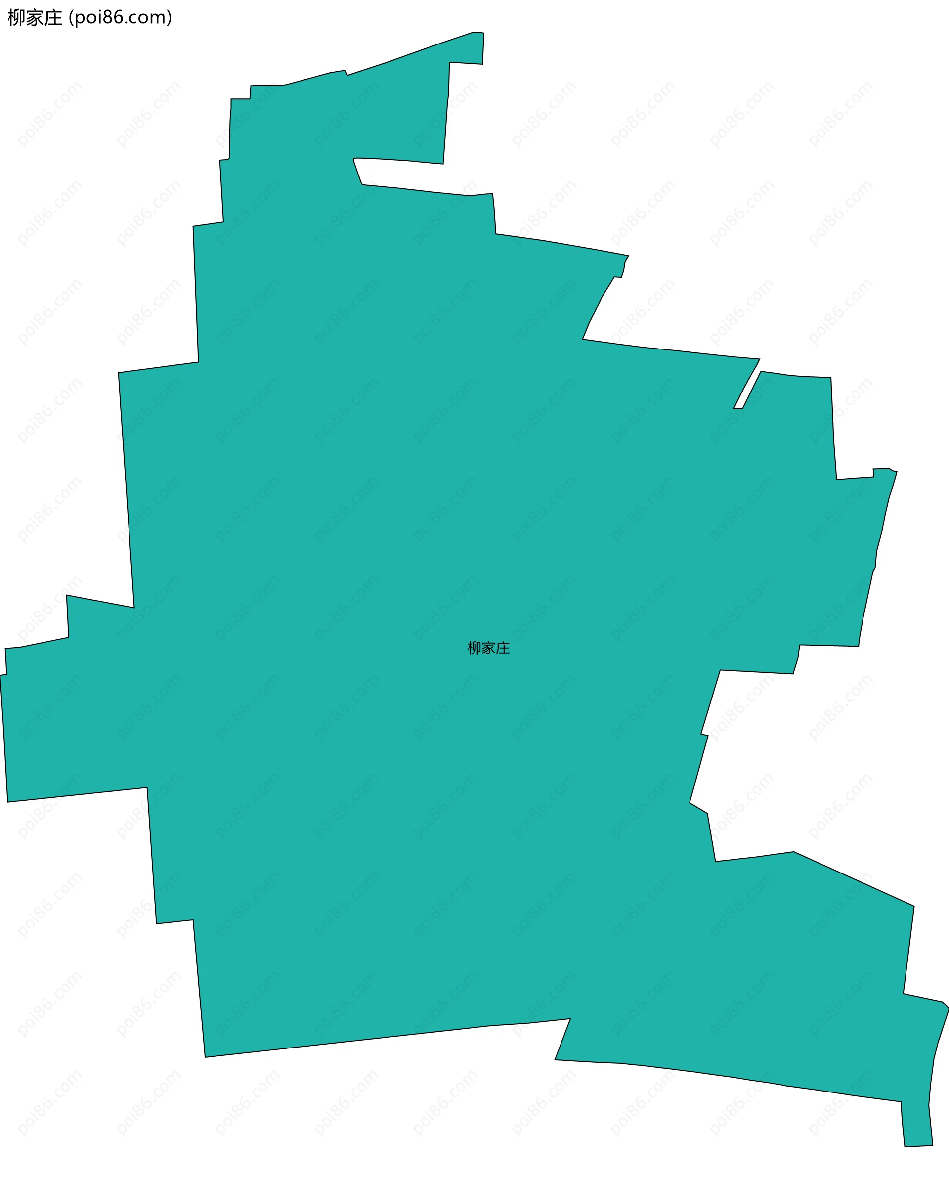 柳家庄边界地图