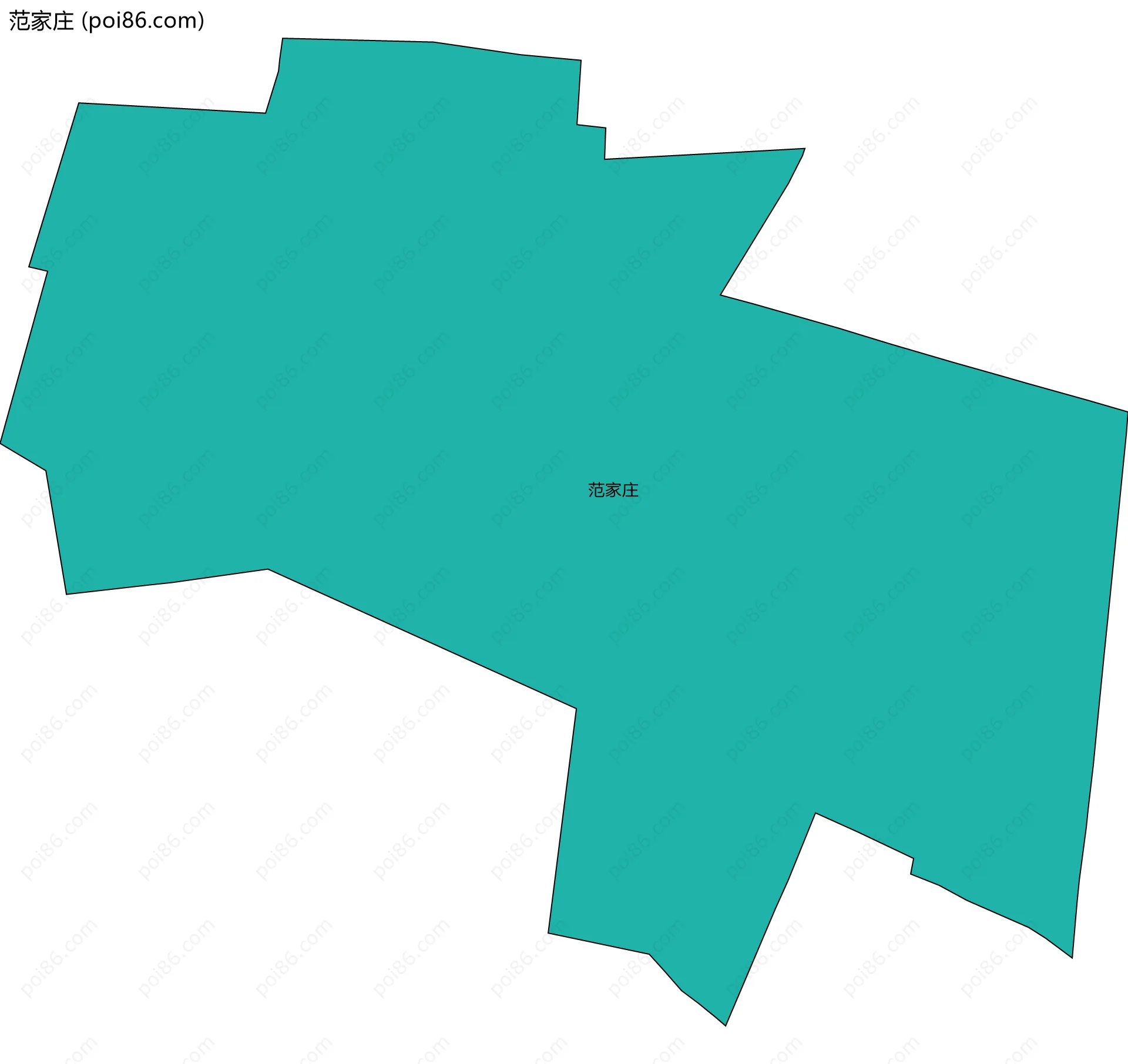 范家庄边界地图