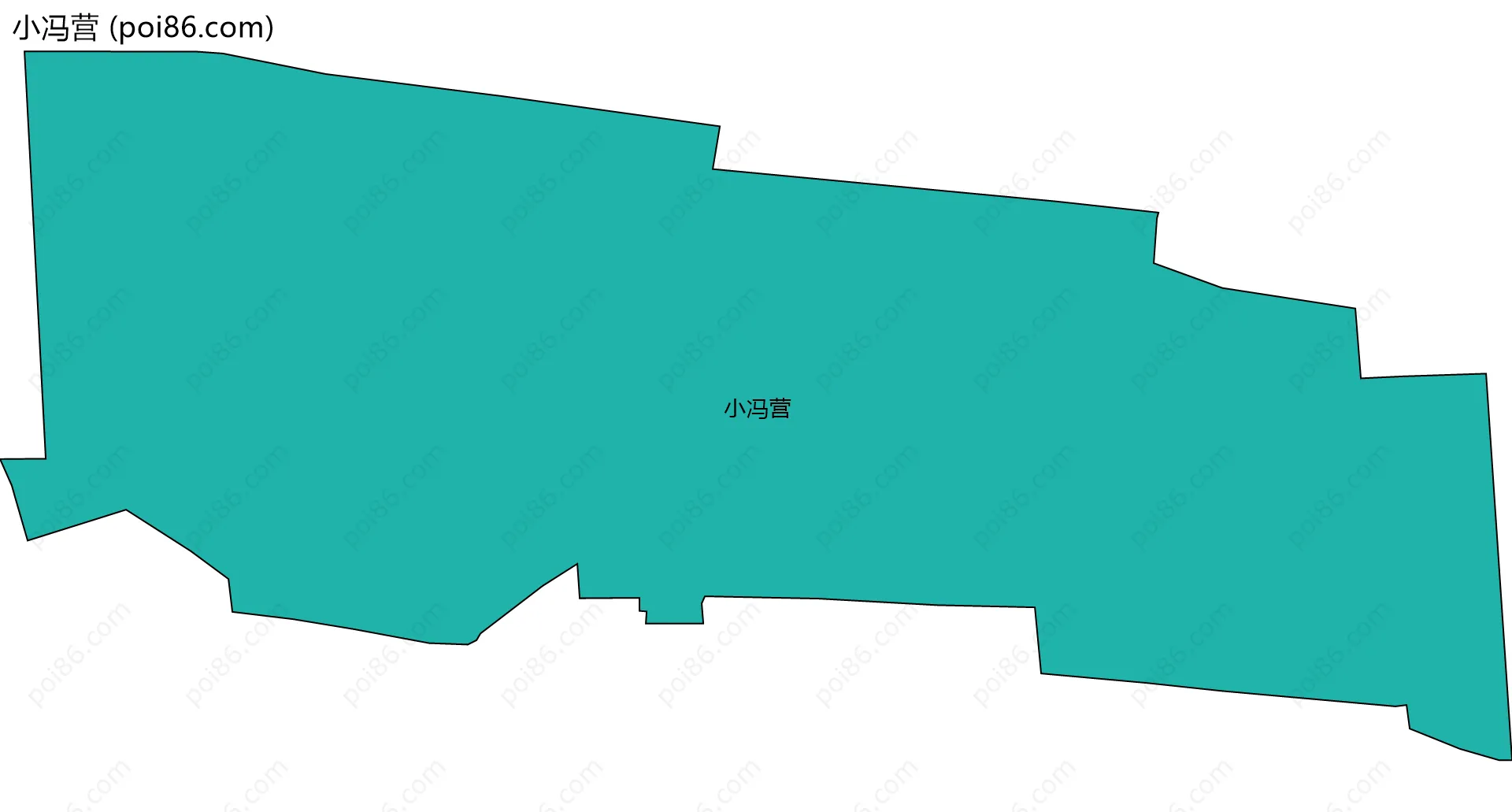 小冯营边界地图