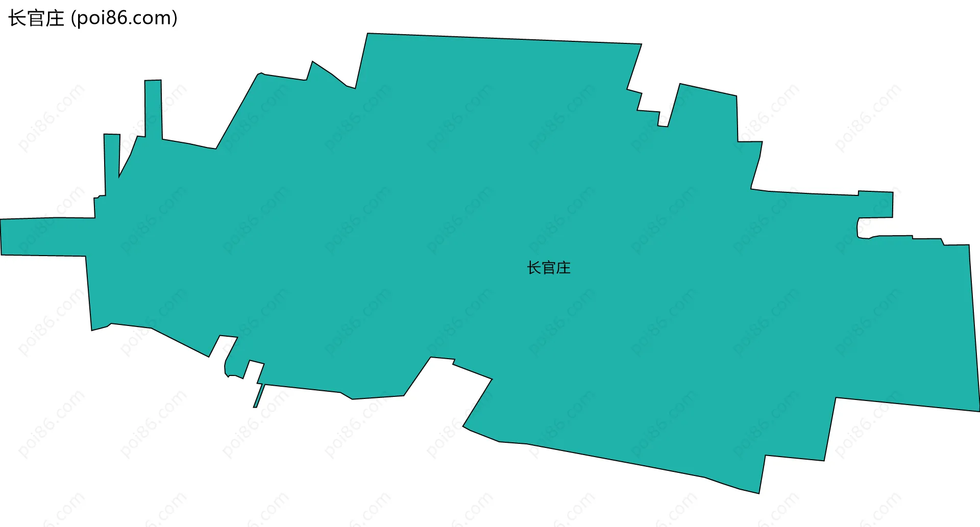 长官庄边界地图