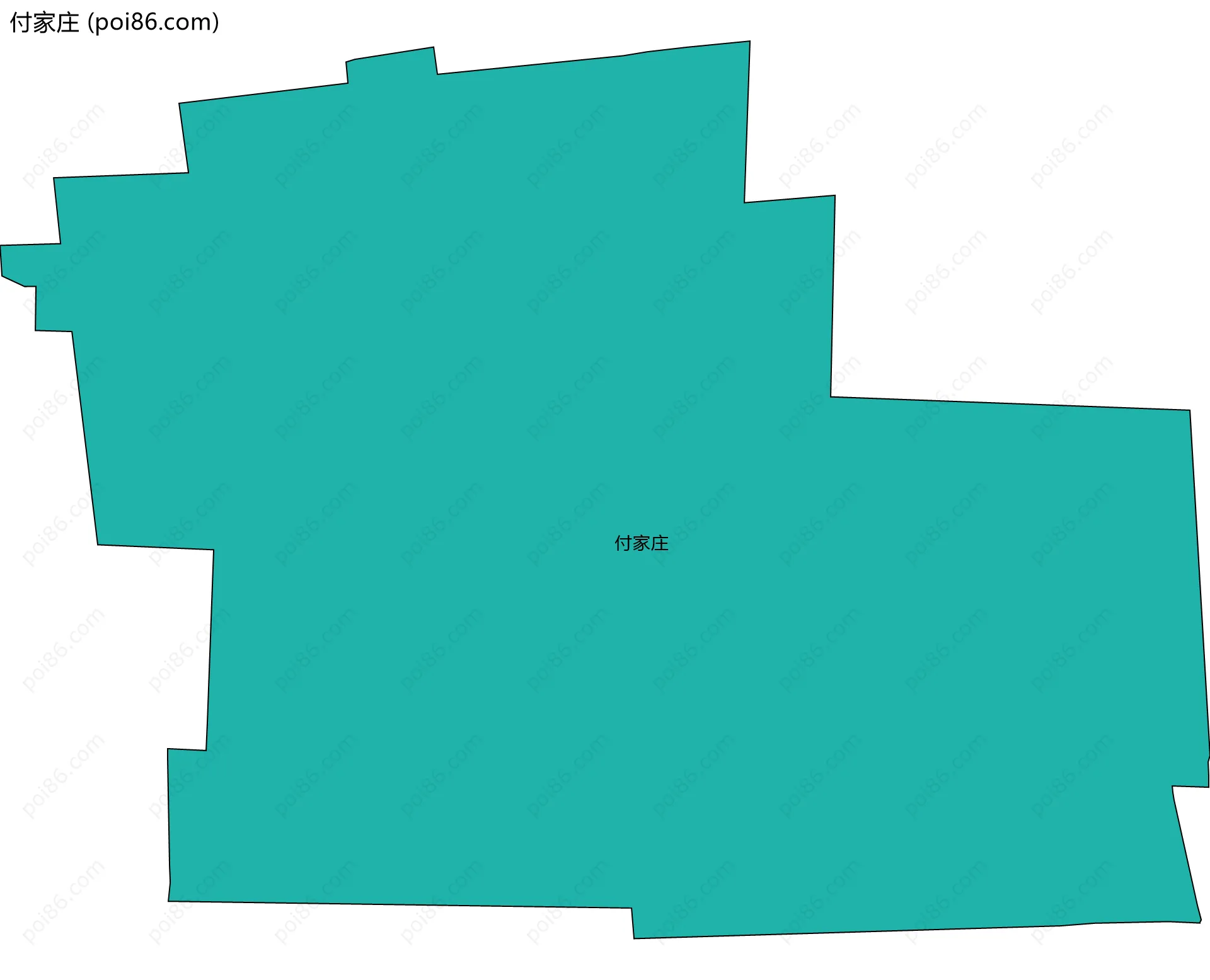 付家庄边界地图
