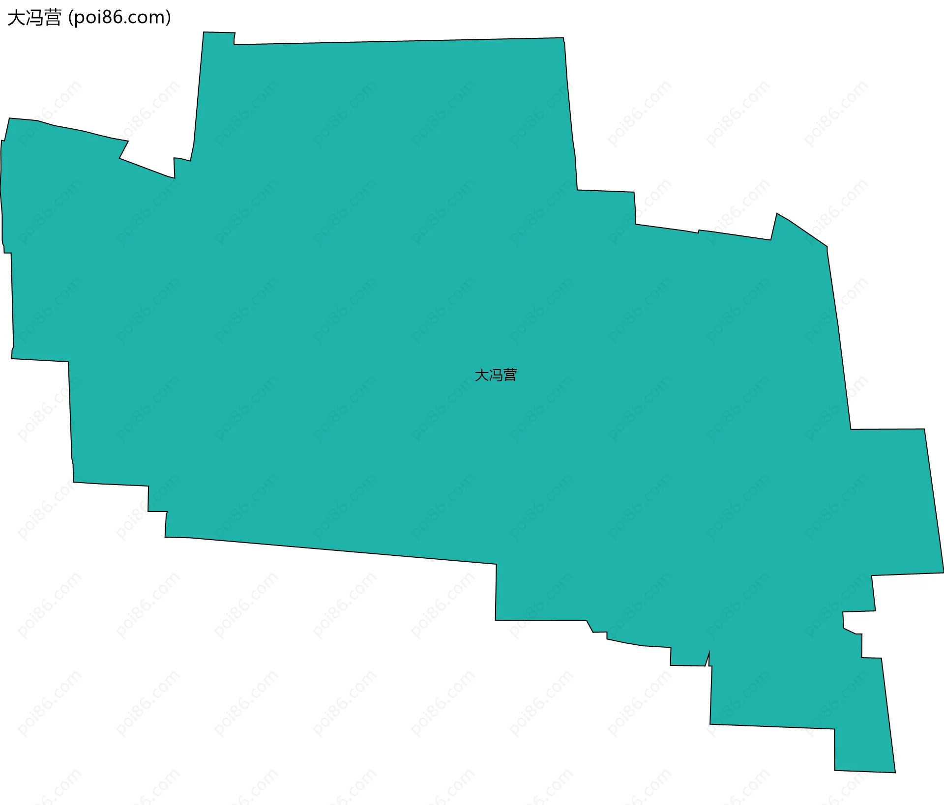 大冯营边界地图