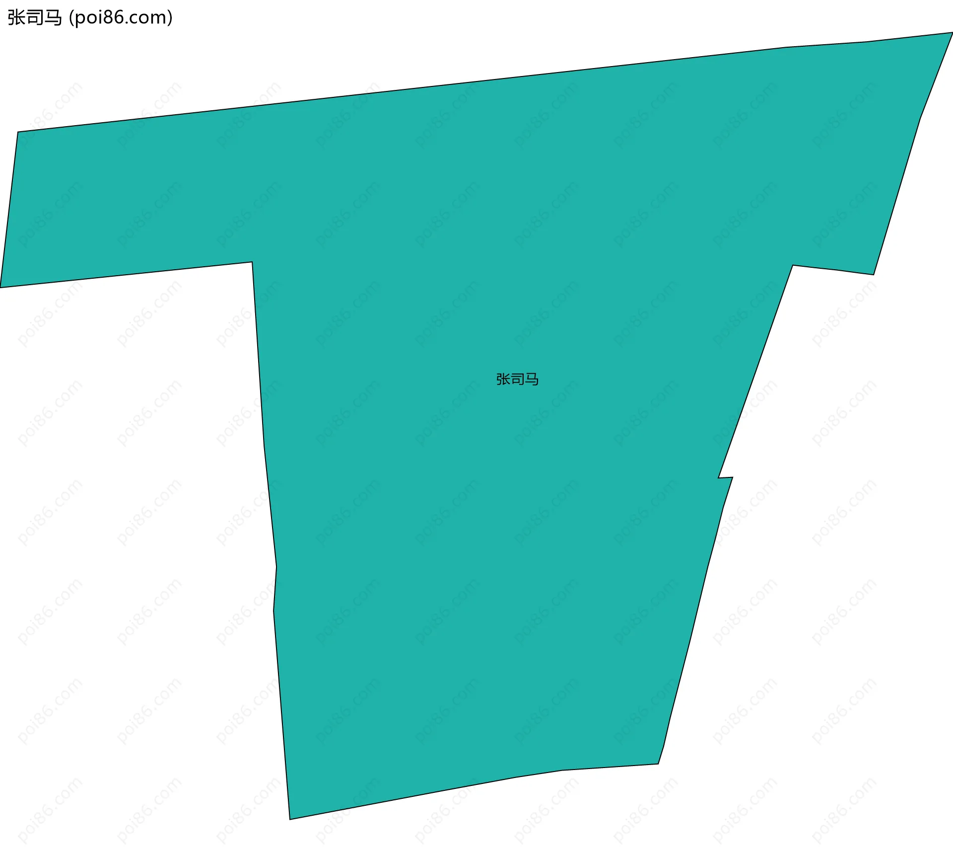 张司马边界地图