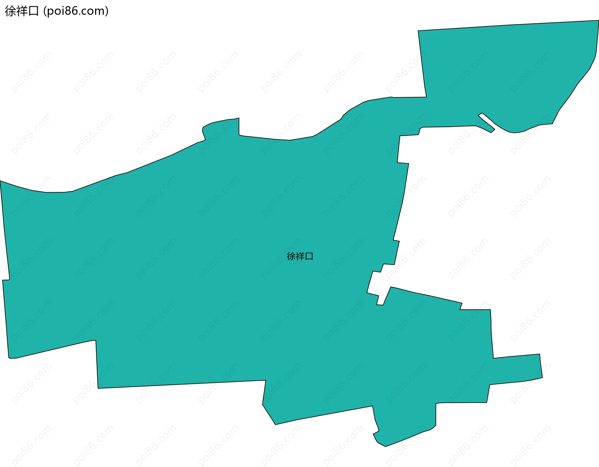 徐祥口边界地图